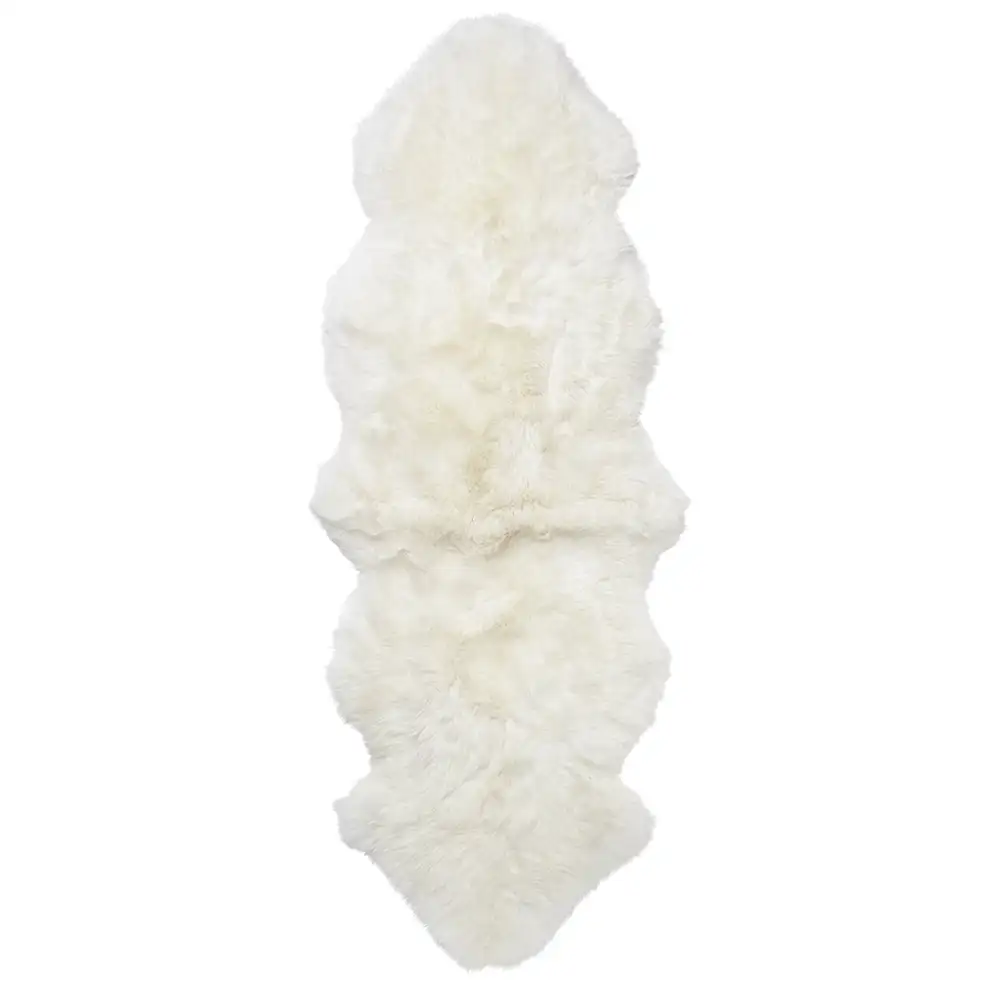 Skinnwille, Gently Fårskinn 60x180 cm White