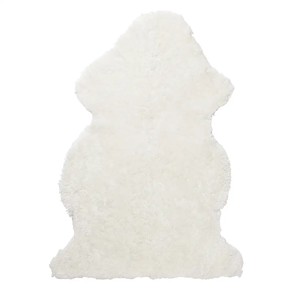 Skinnwille, Curly fårskinn 60x95 cm Ivory