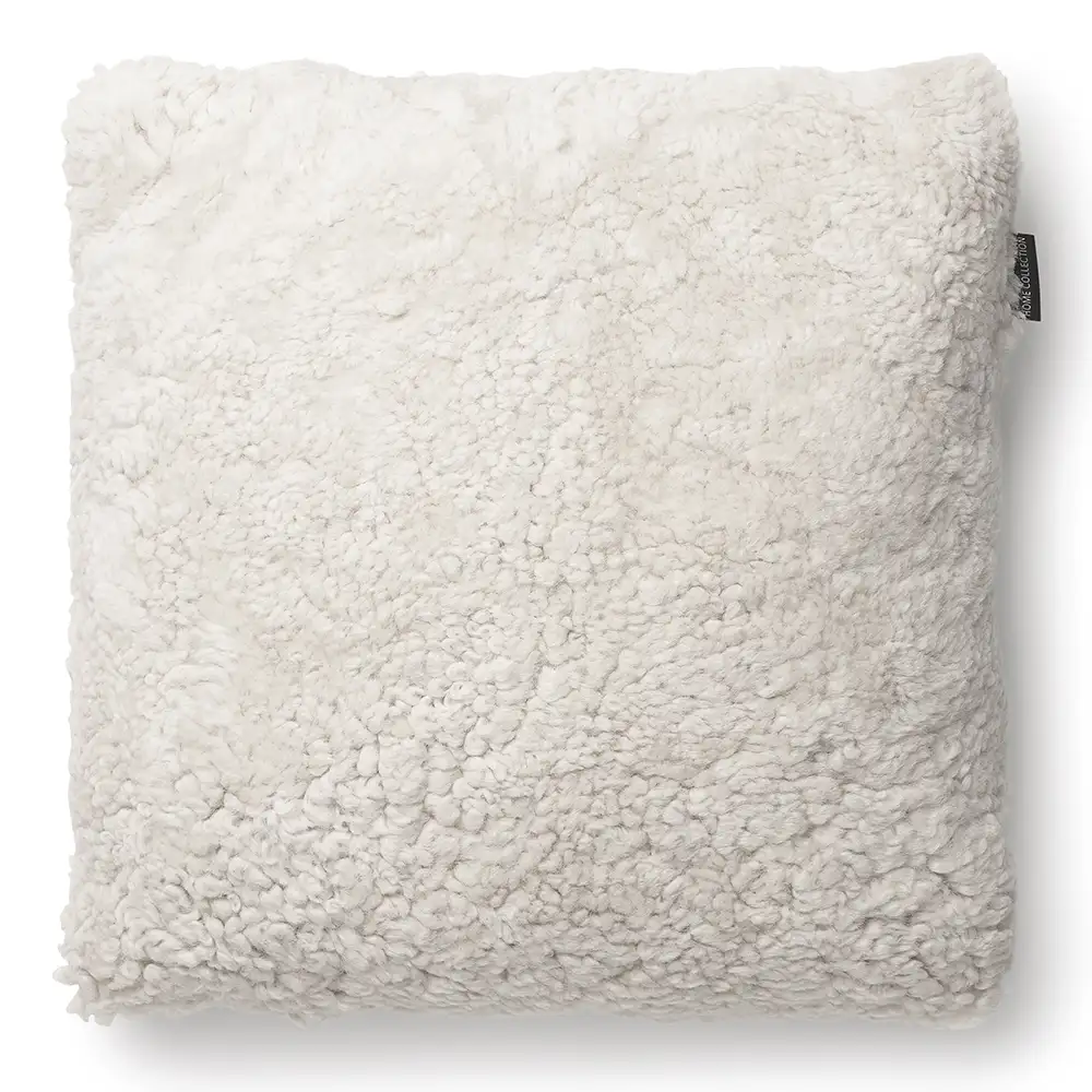Skinnwille, Curly kuddfodral 45x45 cm Beige Moonlight
