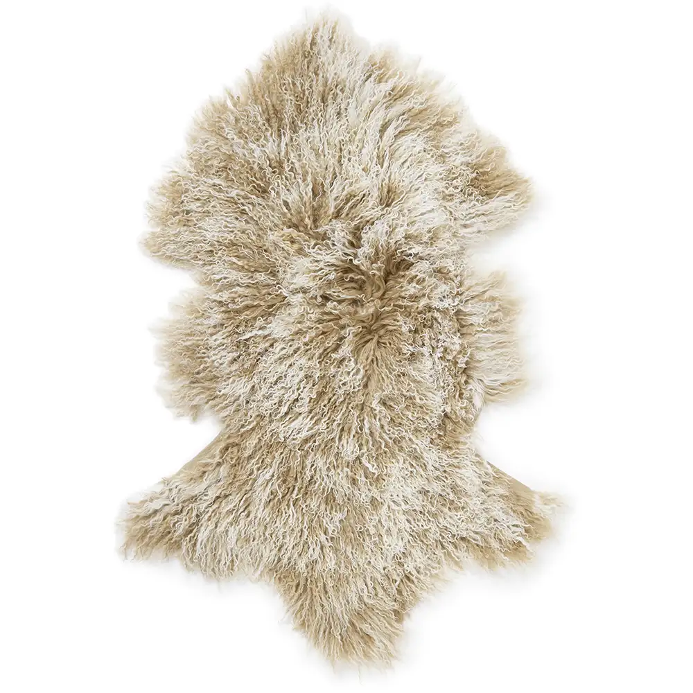 Skinnwille, Shansi Fårskinn 55x95 cm Beige Snowtop