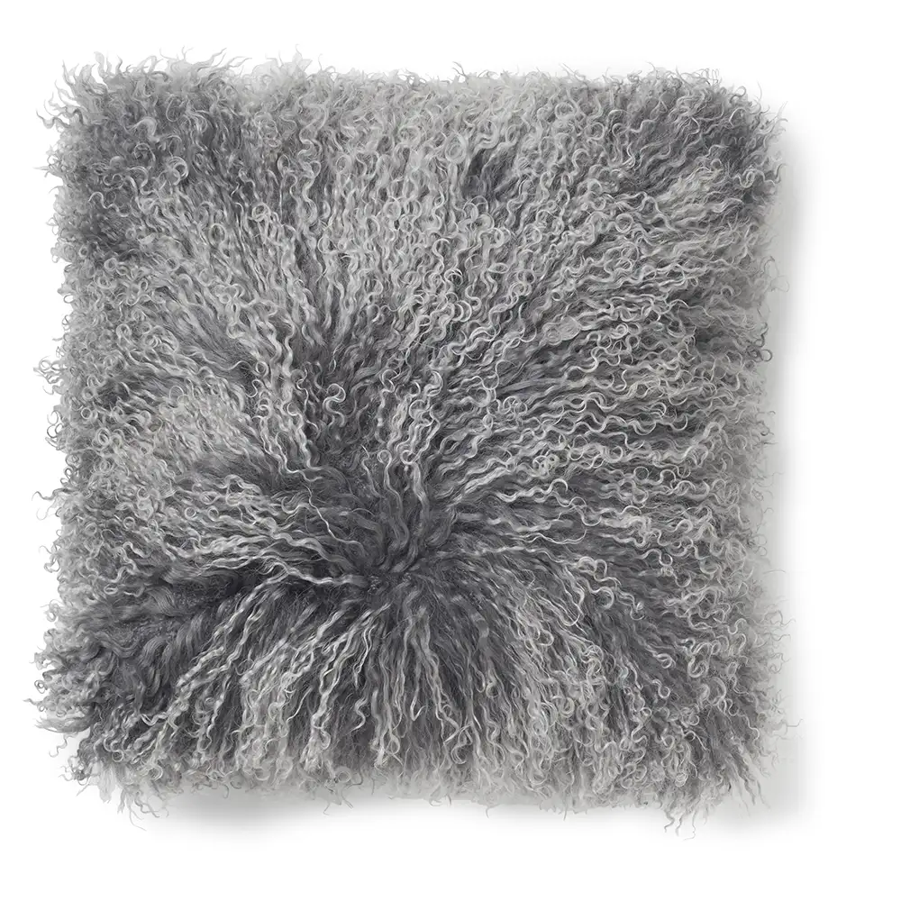 Skinnwille, Shansi Kuddfodral 40x40 cm Grey Silvertop