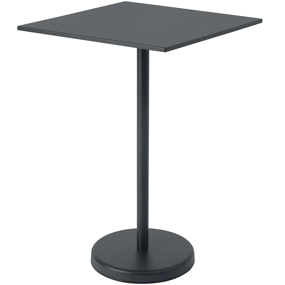 Muuto, Linear Steel Barbord 70x70 cm Anthracite Black