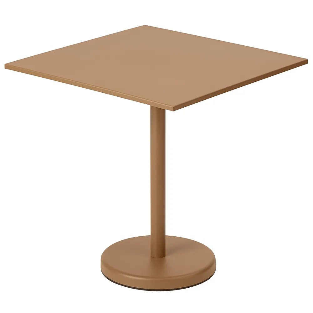 Muuto, Linear Steel Cafébord 70x70 cm Burnt Orange