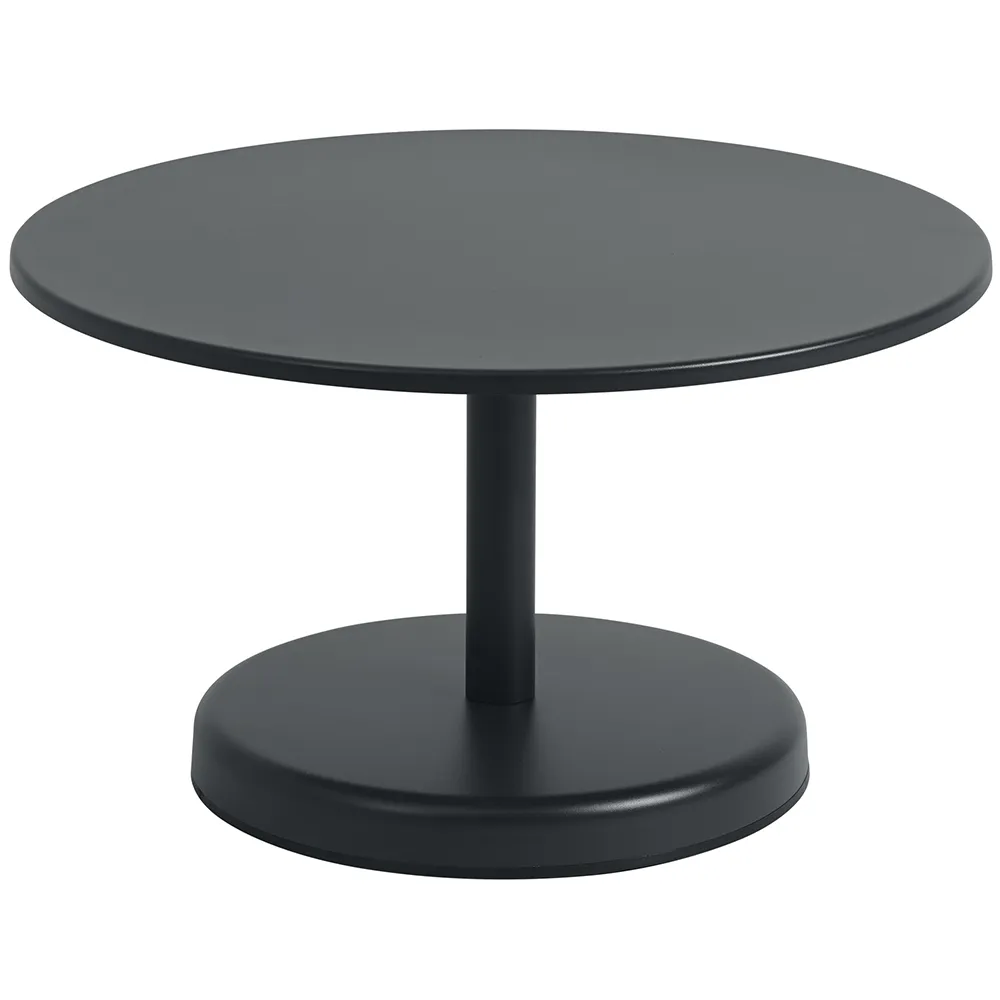 Muuto, Linear Steel Soffbord Ø70 cm Anthracite Black