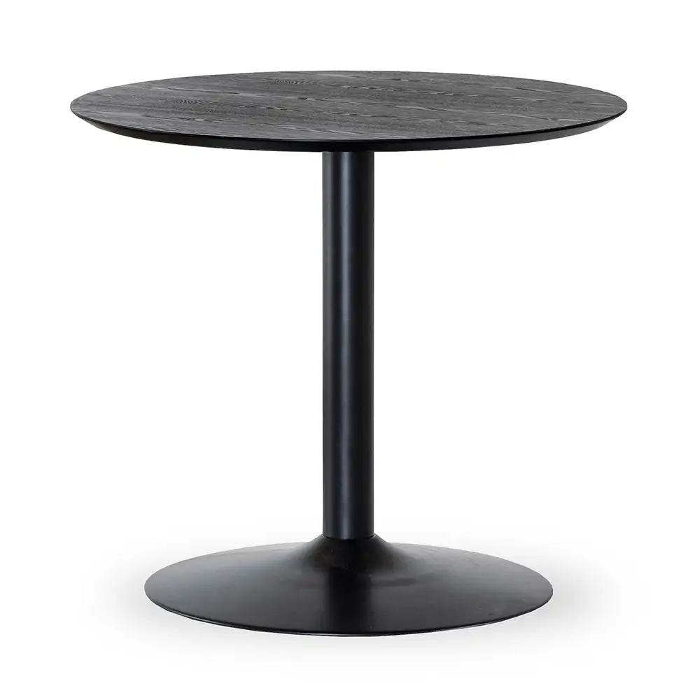Torkelson, Miles Matbord trumpetfot 80 cm svartbetsad ask
