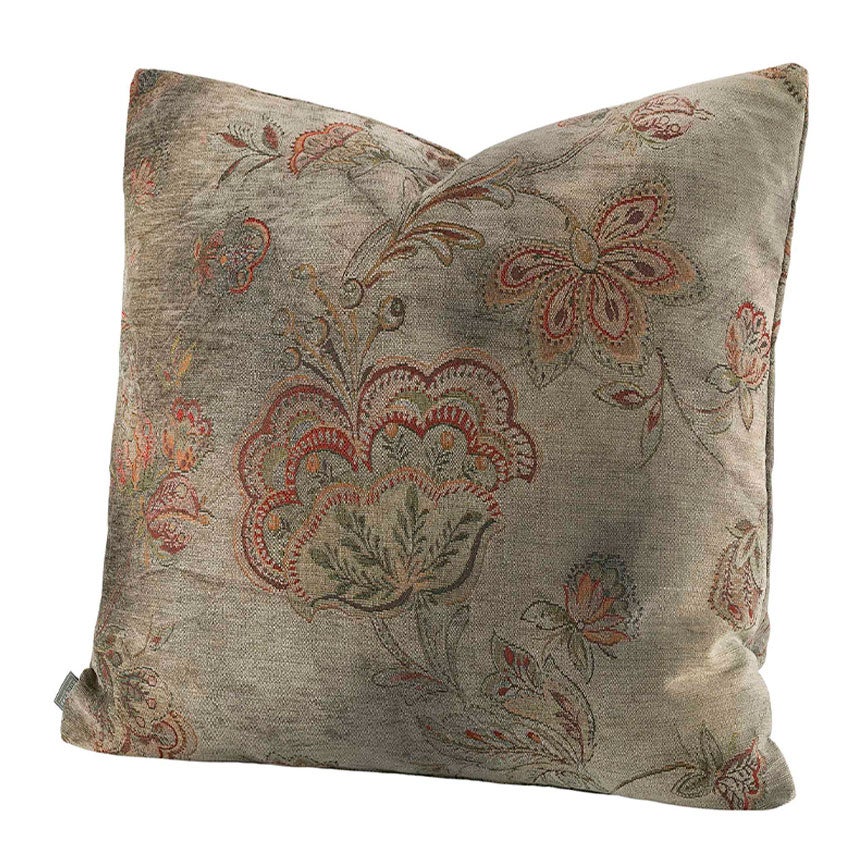 Artwood, Miralago Flower Taupe Kuddfodral Plain 50X50