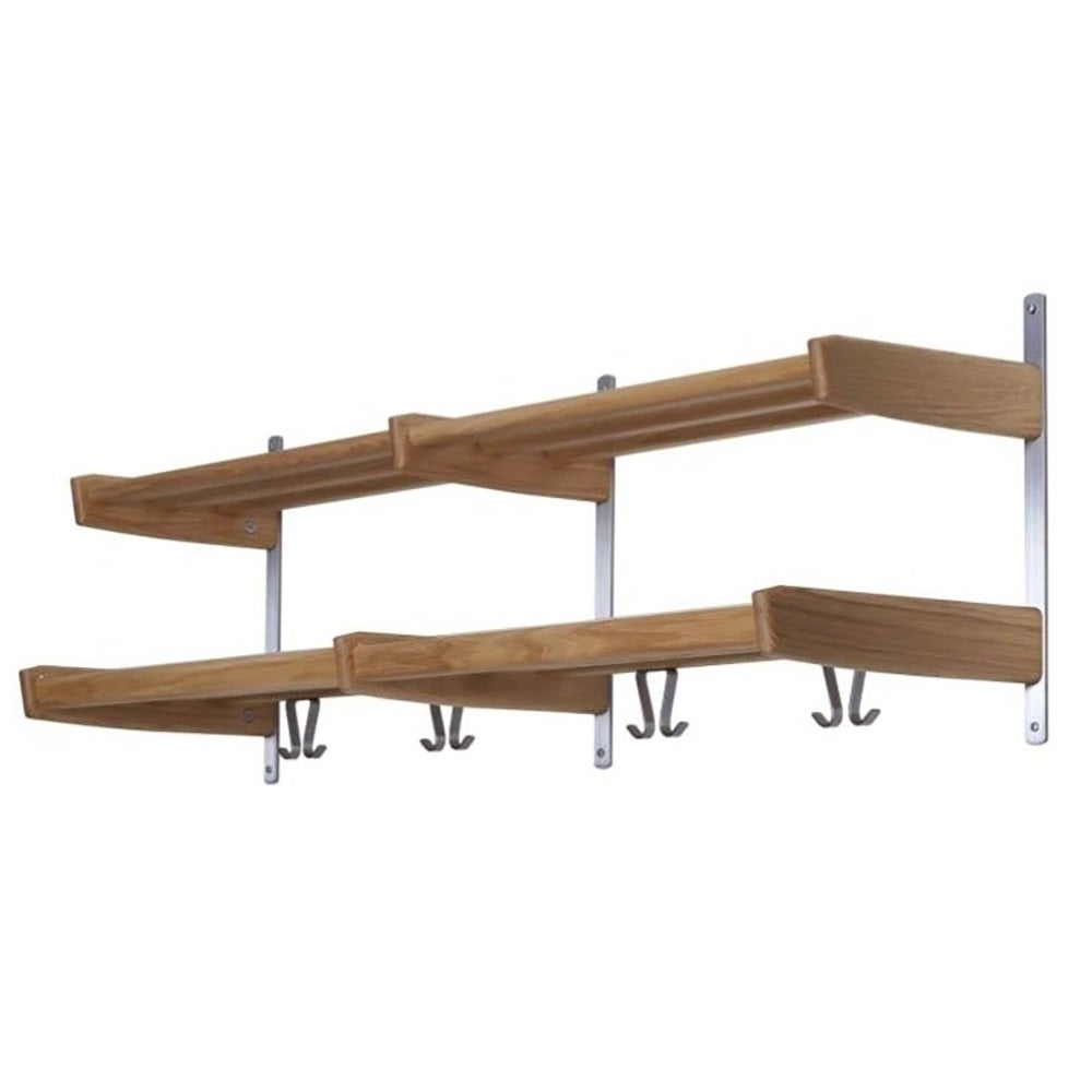 Oscarssons Möbel, Meja Hatthylla 115cm 2 hyllplan- Oljad Ek