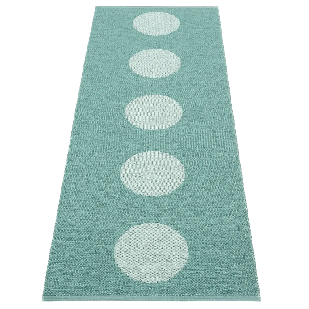 Pappelina, Vera Pop matta Jade/Pale Turquoise 70 x 200cm