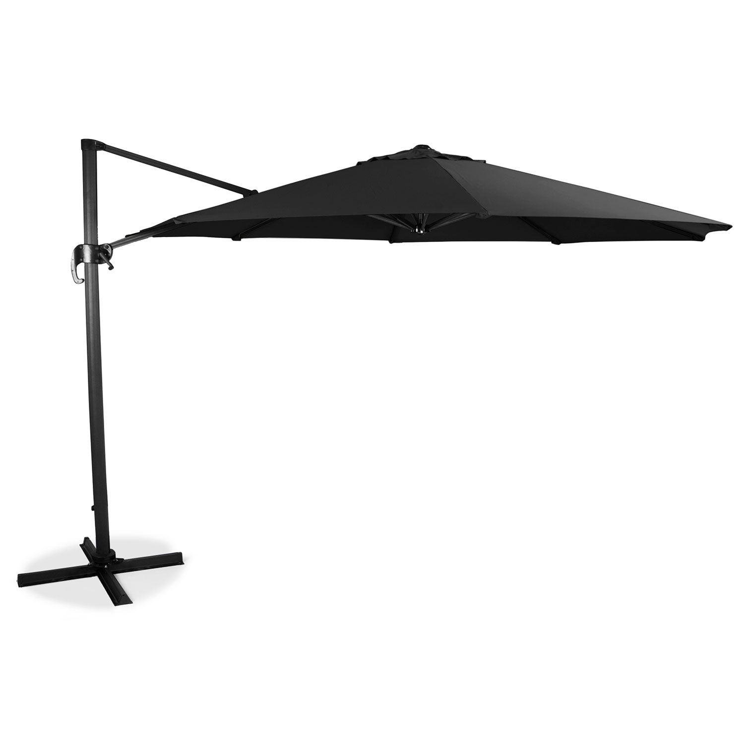 Hillerstorp, Frihängande parasoll 350 cm svart aluminium