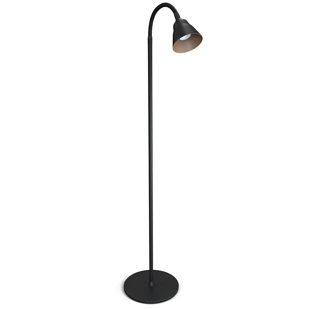 Herstal, Relief golvlampa mattsvart/gråbeige GU10
