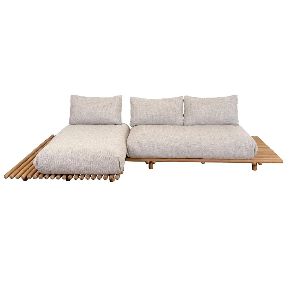 Cane-line, Sticks divansoffa Teak/desert sand