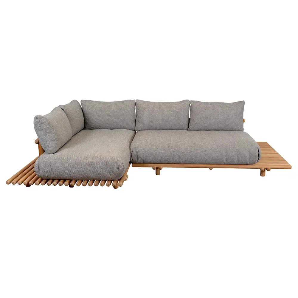 Cane-line, Sticks hörnsoffa Teak/light brown