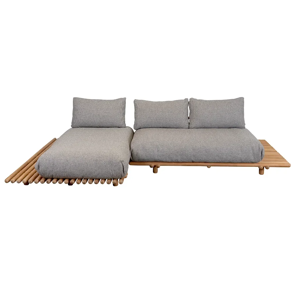 Cane-line, Sticks divansoffa Teak/light brown