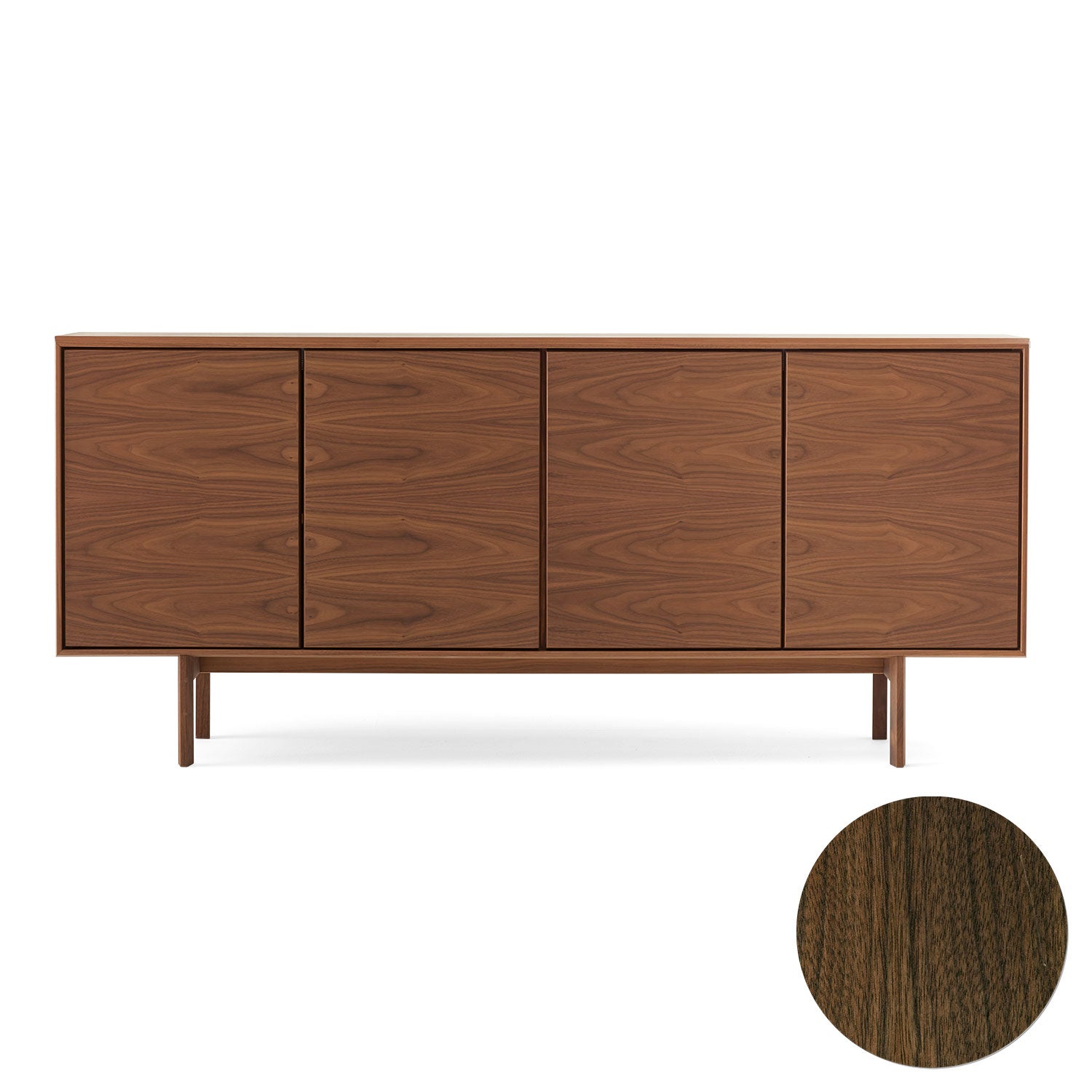 Skovby, Sm544 Skänk Valnöt Lack 190X43X85Cm