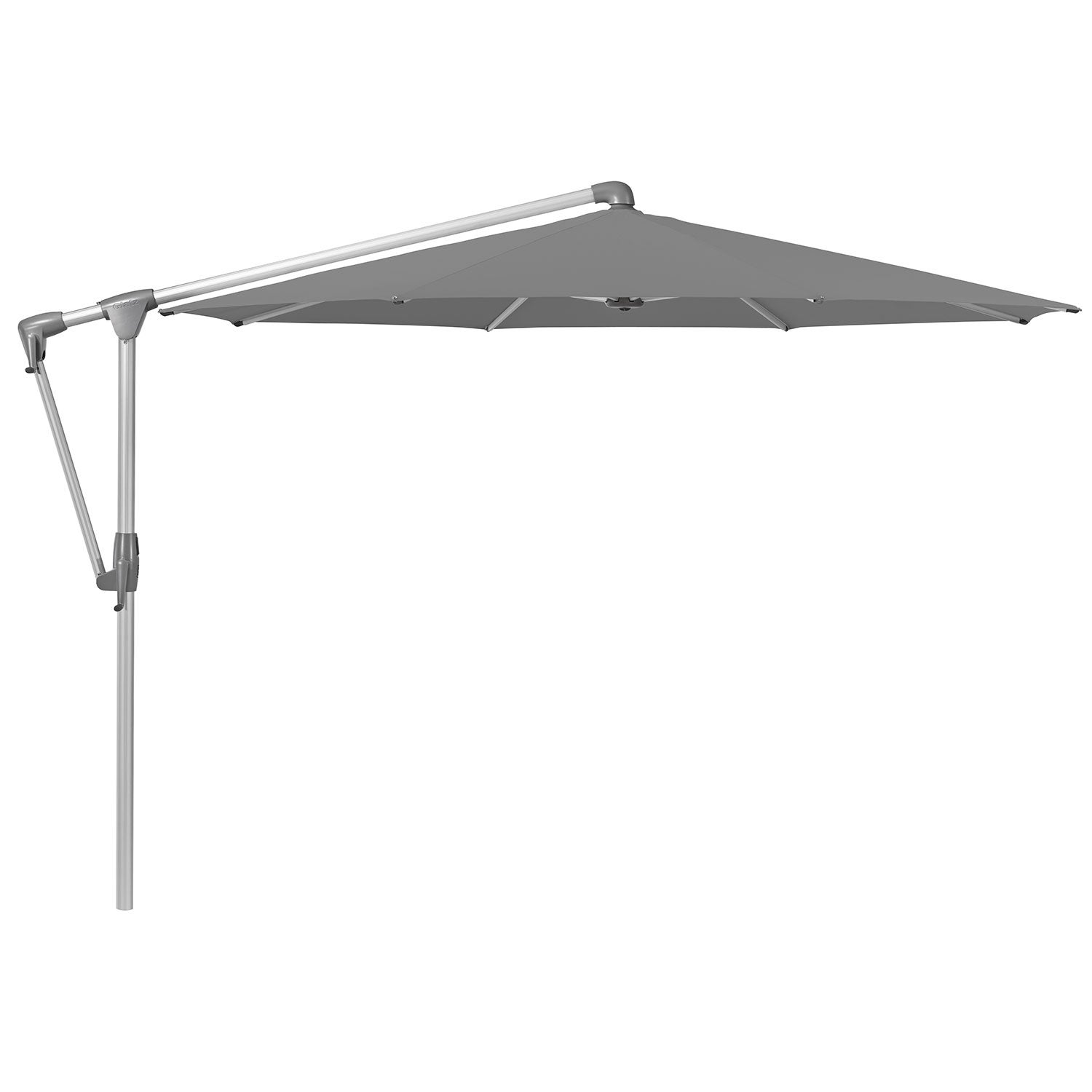 Glatz, Sunwing Casa frihängande parasoll 330 cm kat.4 anodizerad alu / 420 smoke