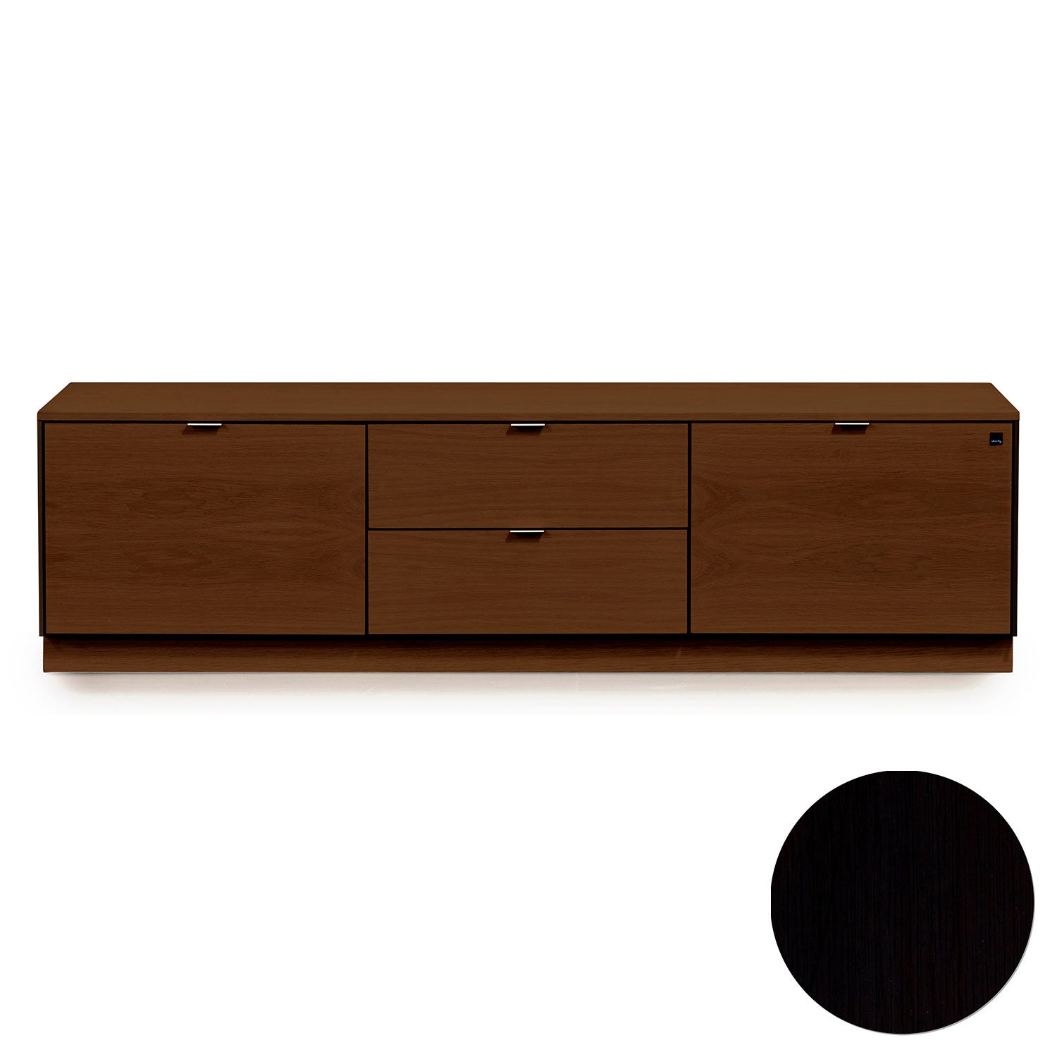 Skovby, Sm931 Tv-Bänk Svart Ek Lack 146X44X40Cm