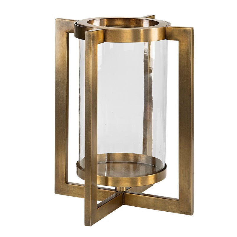 Artwood, Verano Ljuslykta Stor Brass Antique