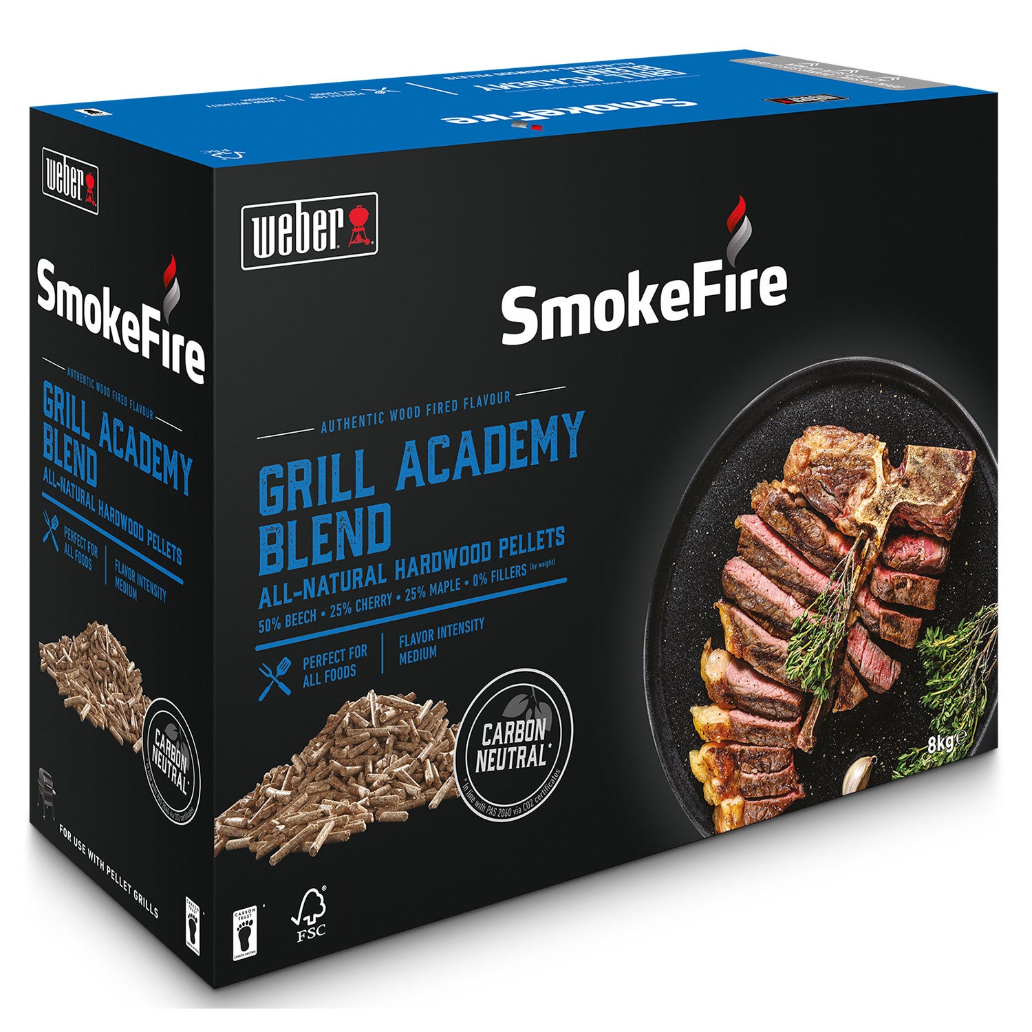 Weber, Träpellets fsc universal 8kg wood