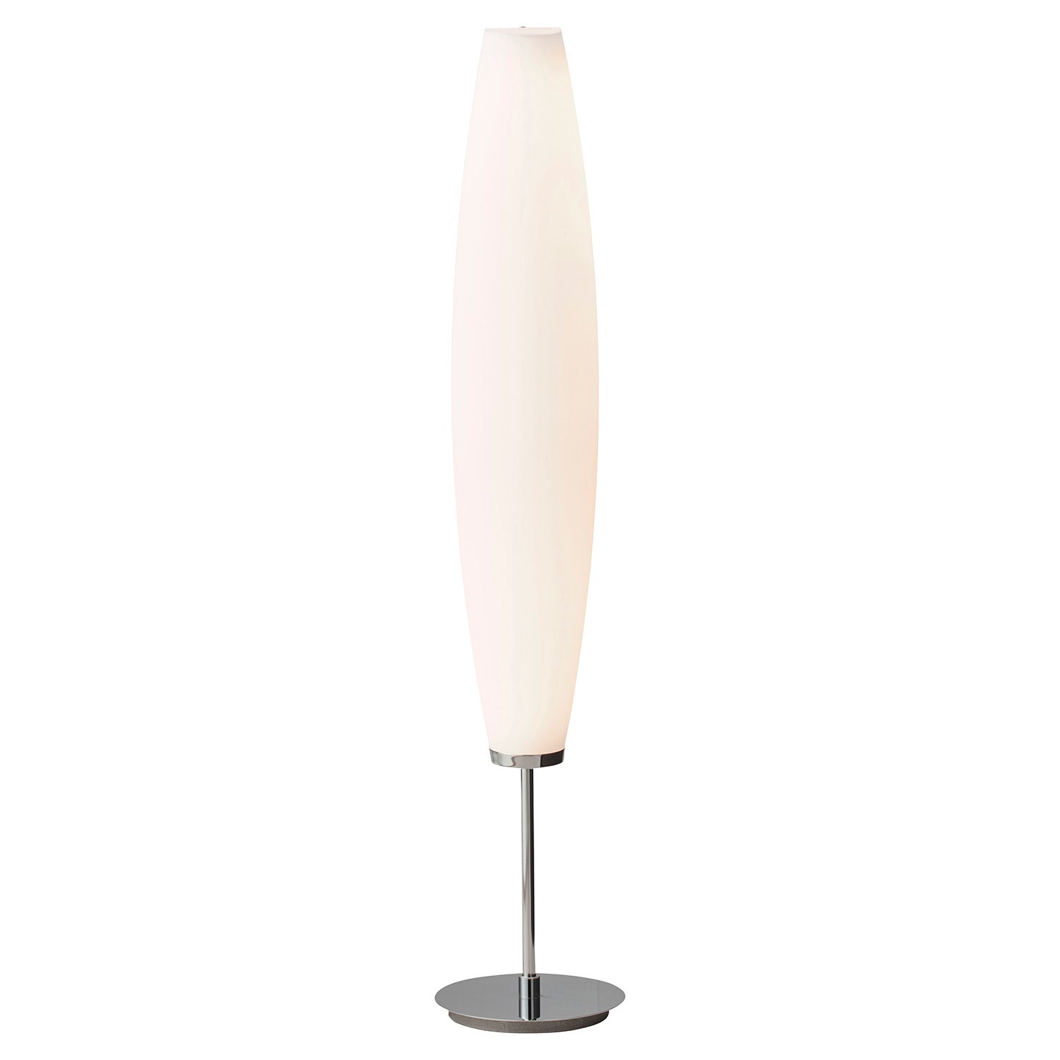 Herstal, Zenta Golvlampa Krom/Opalglas Led Inkl. Ljuskälla