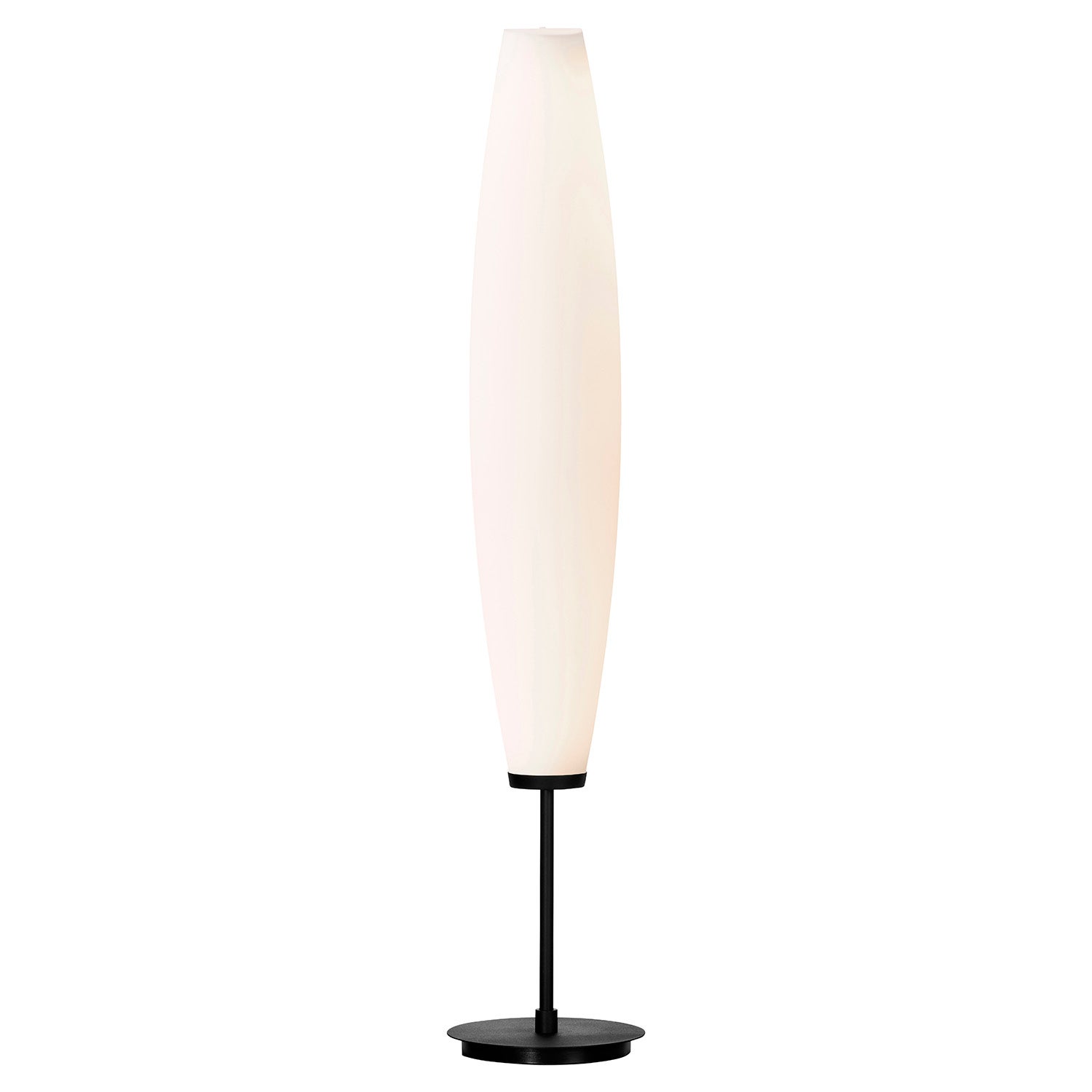 Herstal, Zenta Golvlampa Svartstruktur/Opalglas Led Inkl. Ljuskälla