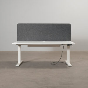 Elektriskt skrivbord 80 x 160 cm vit