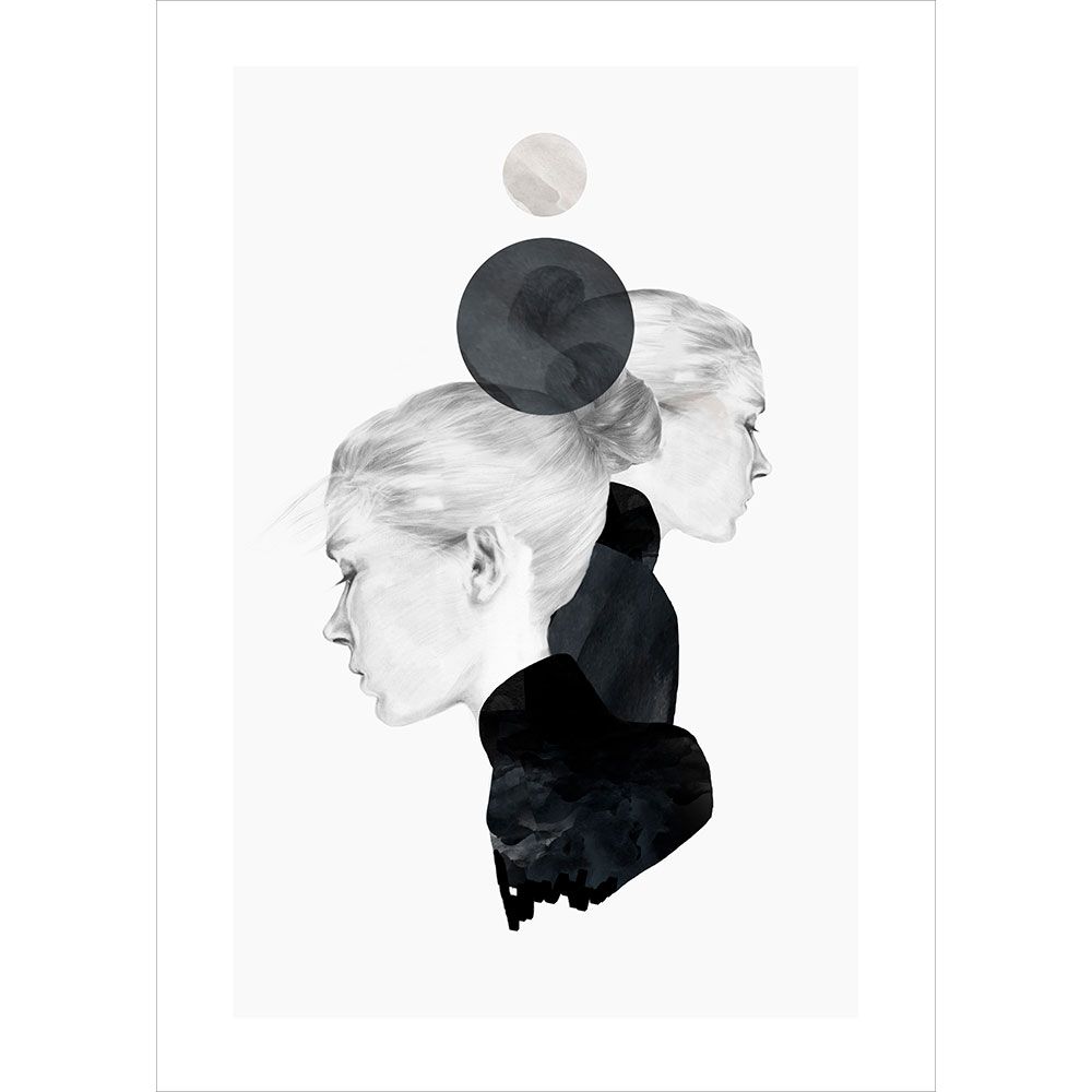 Anna Bülow, Anna Bülow poster Black Marble 50x70 cm