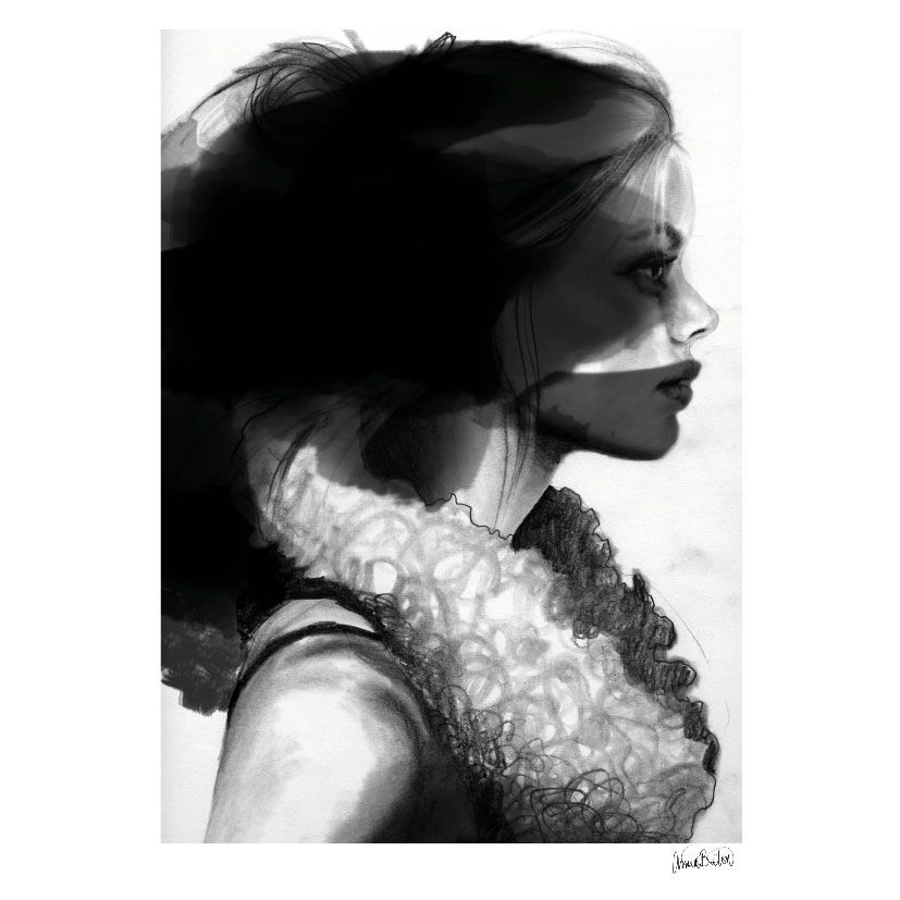 Anna Bülow, Anna Bülow poster Face 2 30x40 cm