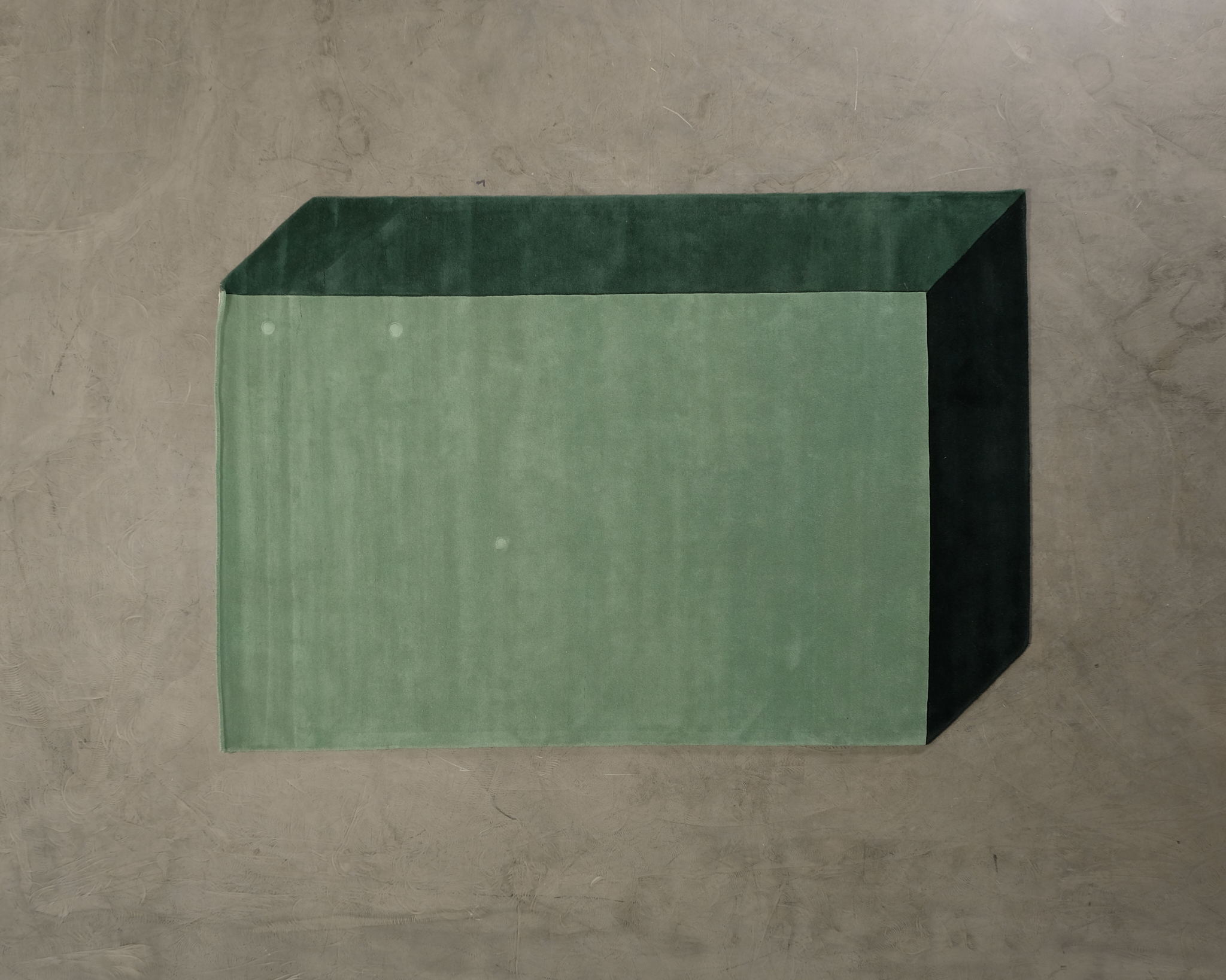 Layered Teklan Box ullmatta 200 x 300 cm grön