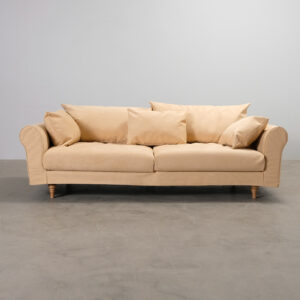Take Two by Mjuk Stellan 3-sits soffa med utbytbar klädsel persika & beige