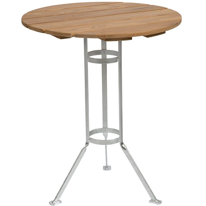 Grythyttan Stålmöbler, Bryggeri Trefotsbord Ø 60 Cm Teak