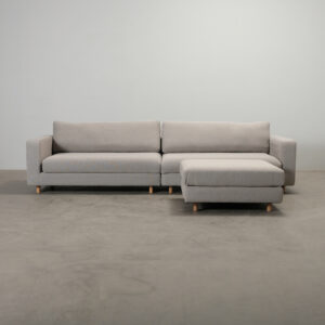 Sofacompany Douglas 4-sits soffa med fotpall gråbeige