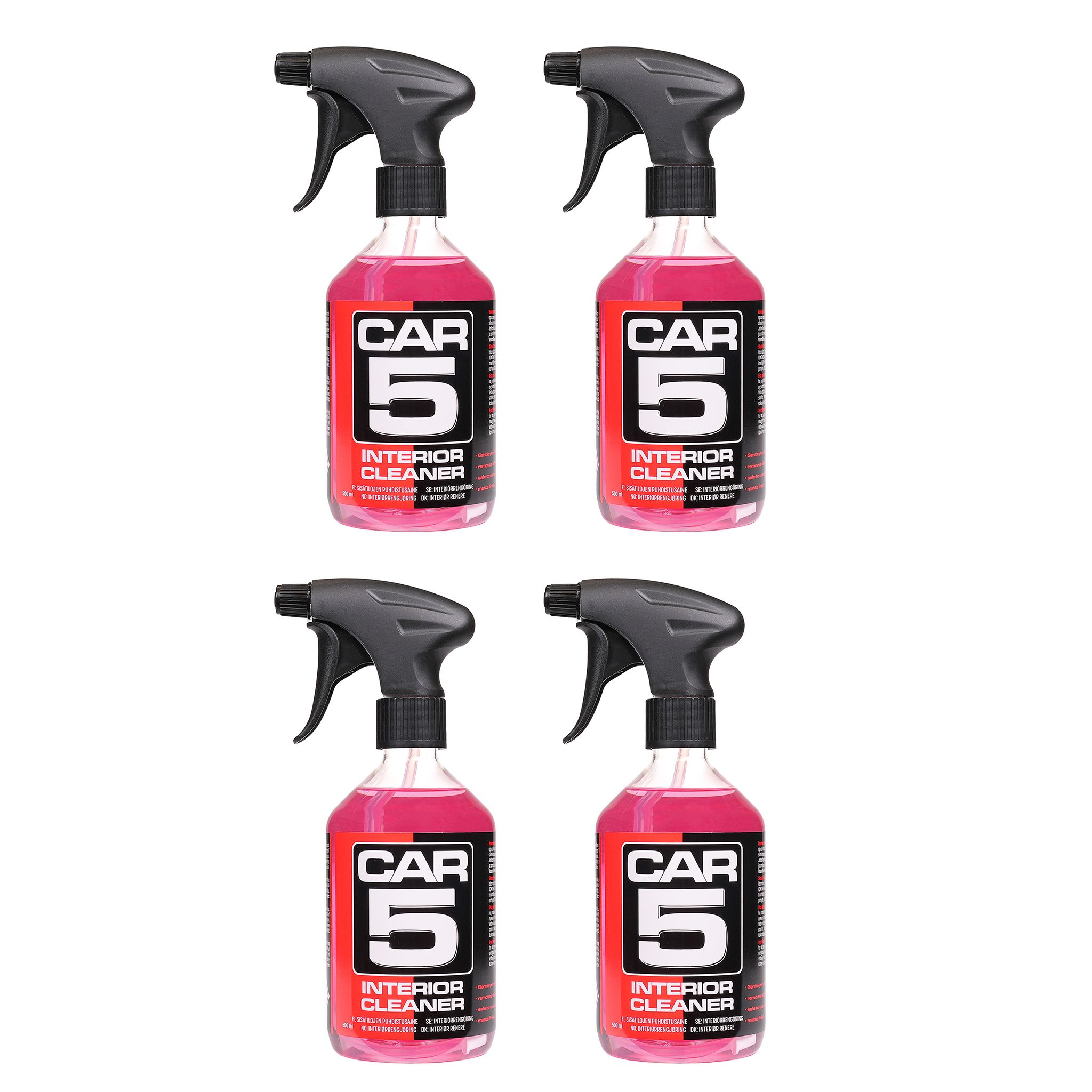 Interiörrengöring CAR5 Interior Cleaner, 4 x 500 ml