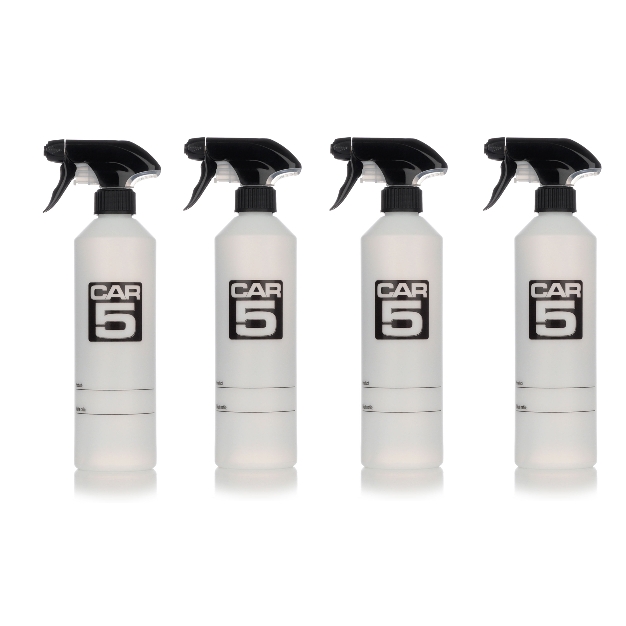 Sprayflaska CAR5 Dilute Bottle, 500 ml - Standard Trigger, 4 st