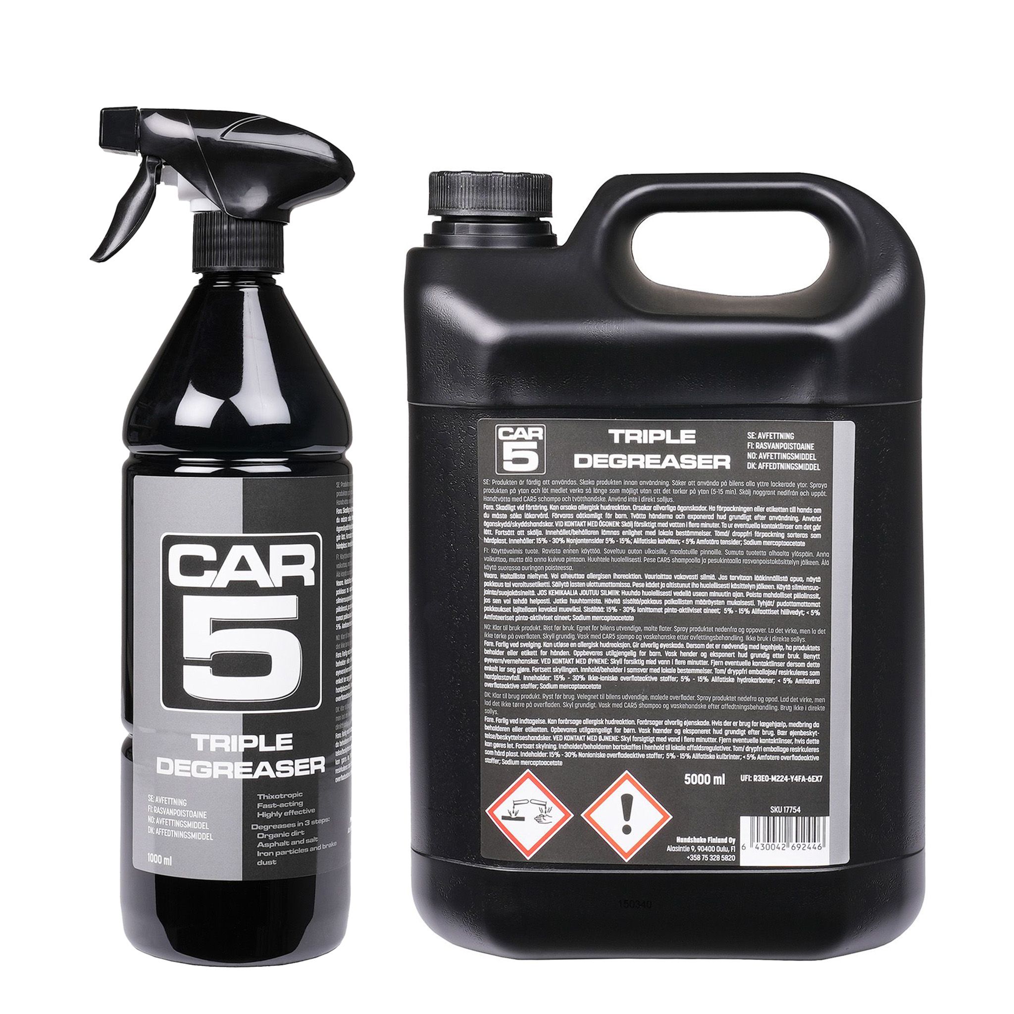 Avfettning CAR5 Triple Degreaser, 1000 ml