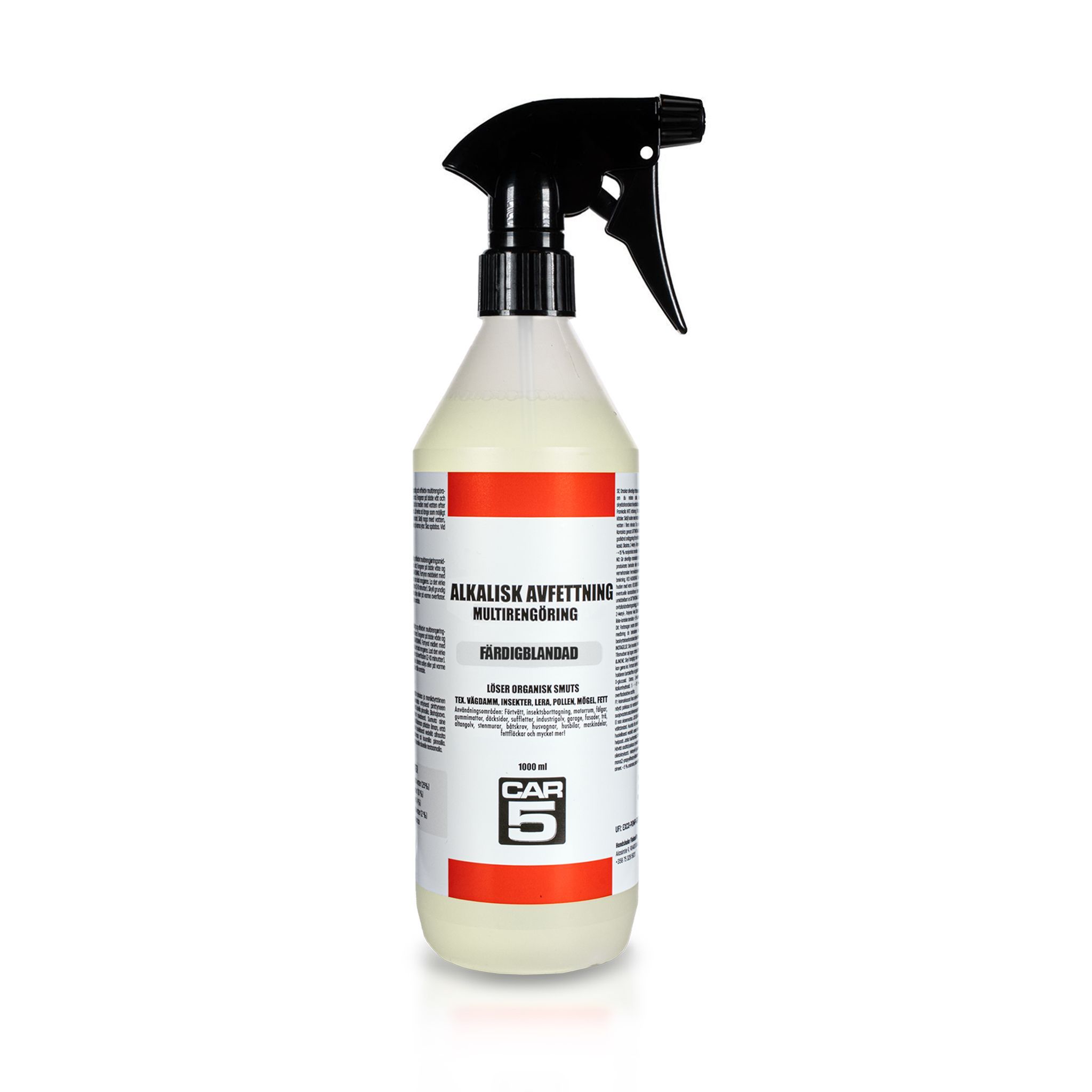 Multirengöring CAR5 Alkalisk Avfettning (Färdigblandad), 1000 ml, 1000 ml
