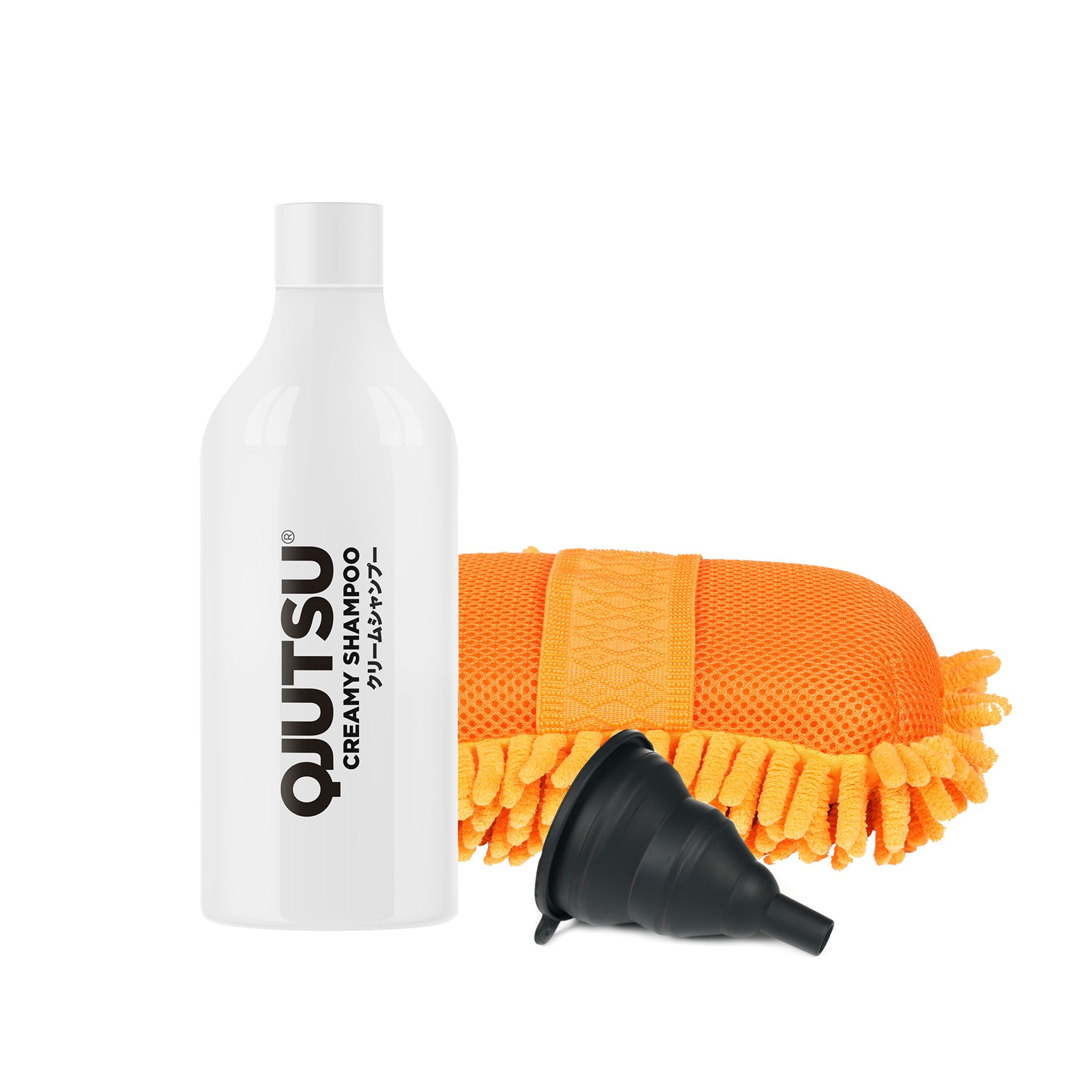 Bilschampo Soft99 Neutral Shampoo Creamy, Qjutsu Shampoo + Silicone Funnel + Noodle Sponge
