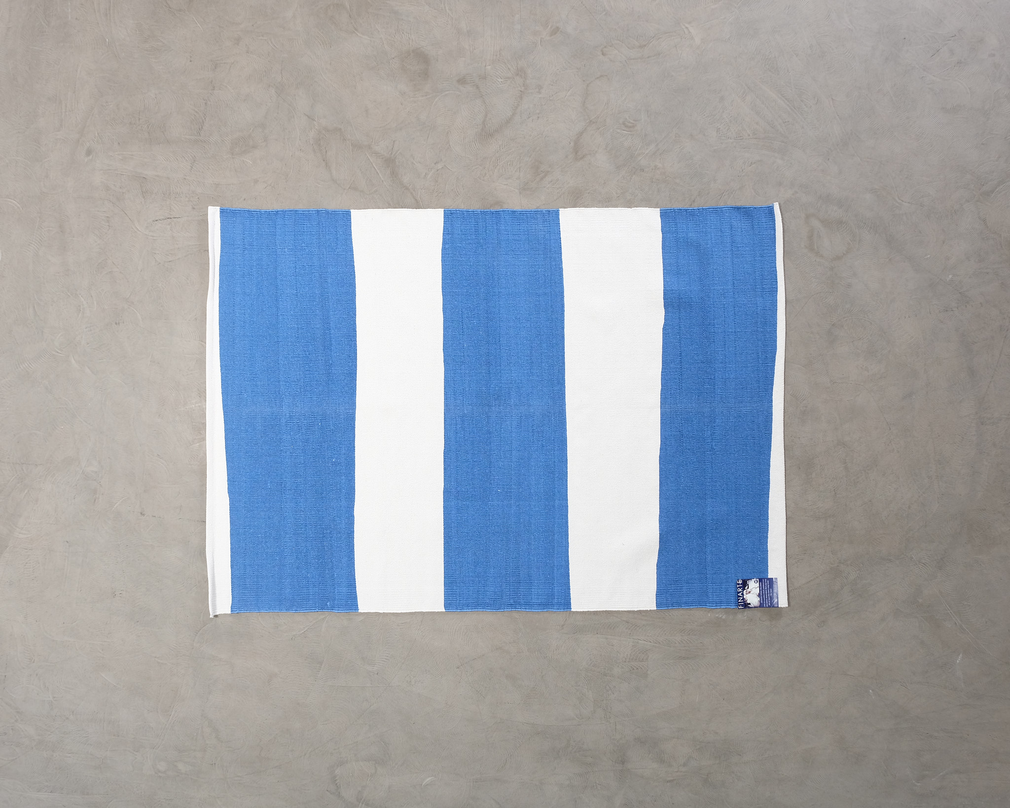 Finarte Stripe matta blå 140 x 200 cm