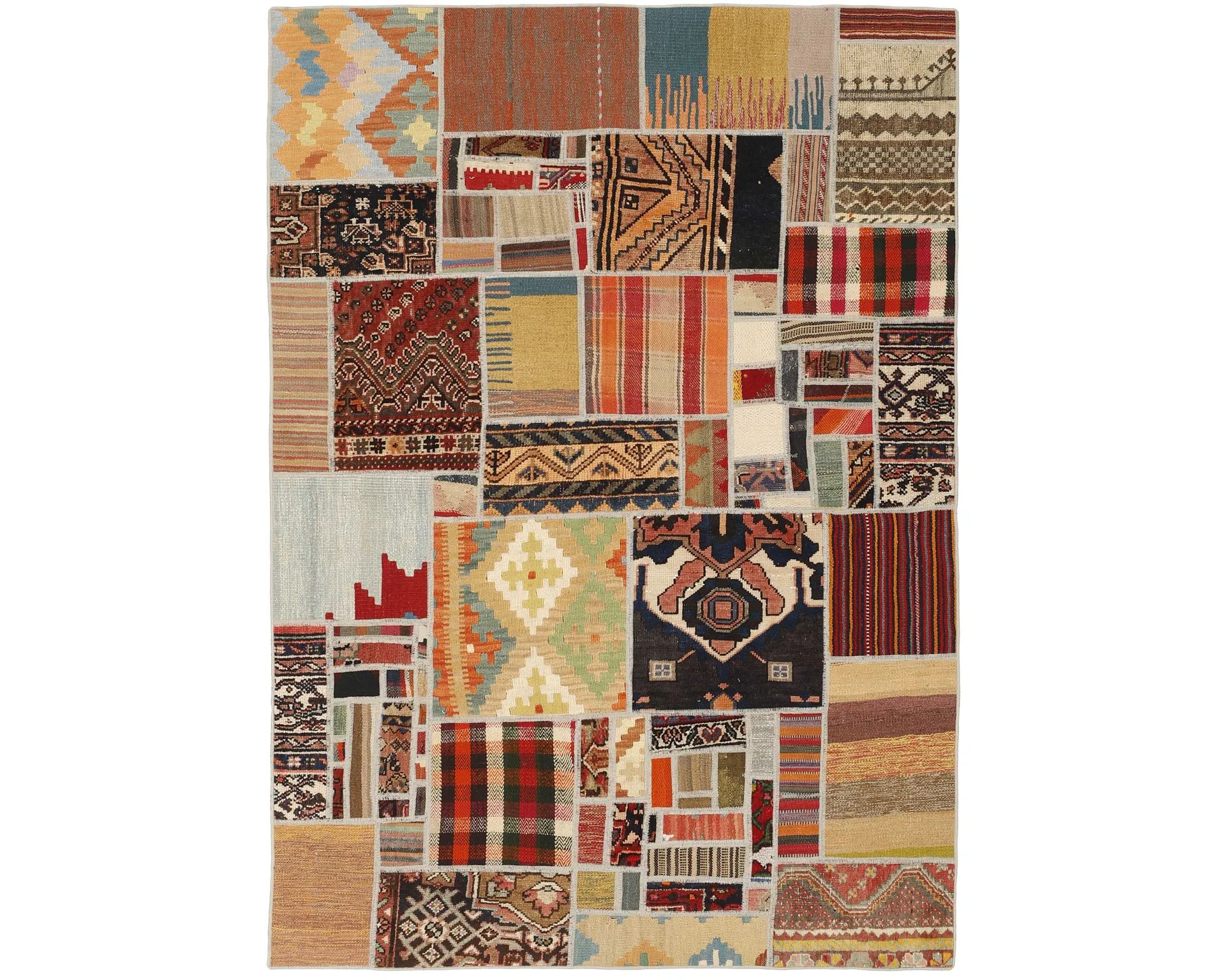 Rezas orientalisk x Tekkeh Kelim matta 140 x 200 cm