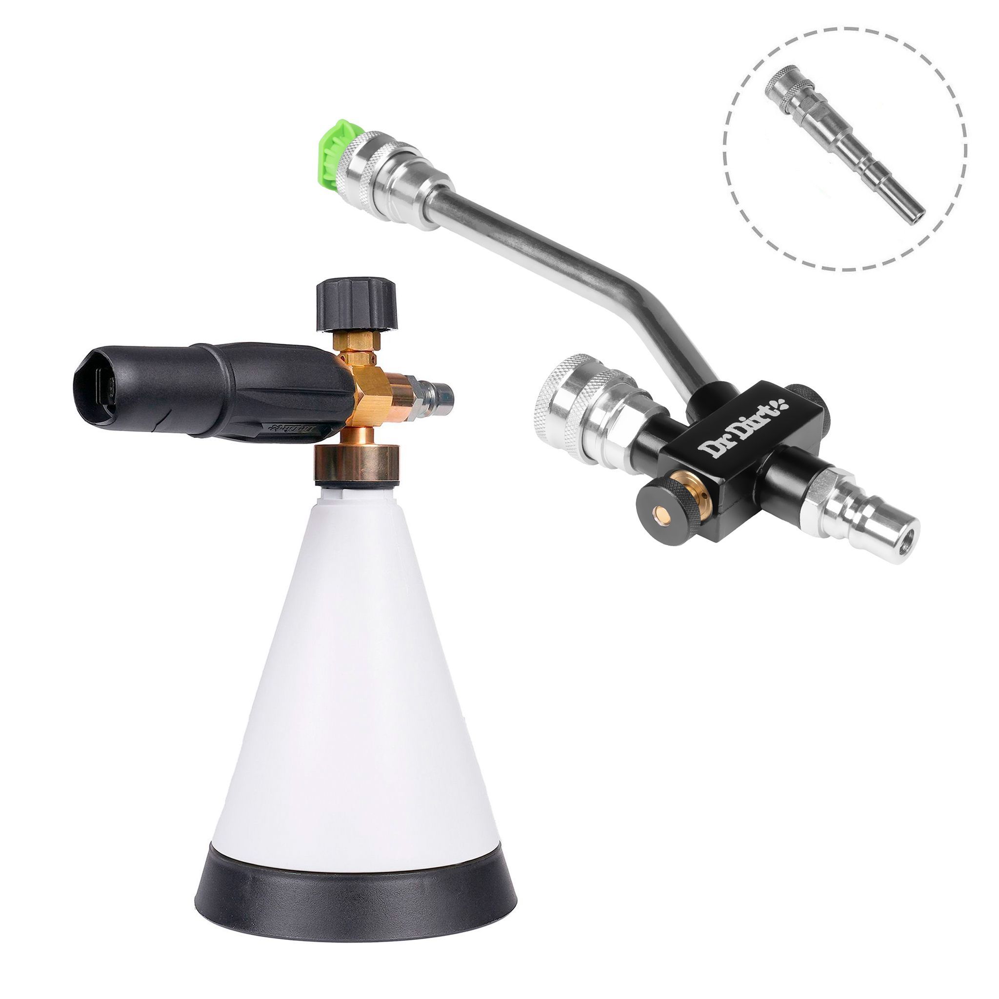 Tillbehörspaket Dr Dirt Dual Valve G3, SnapLock, D12 (Kränzle snabbkoppling)