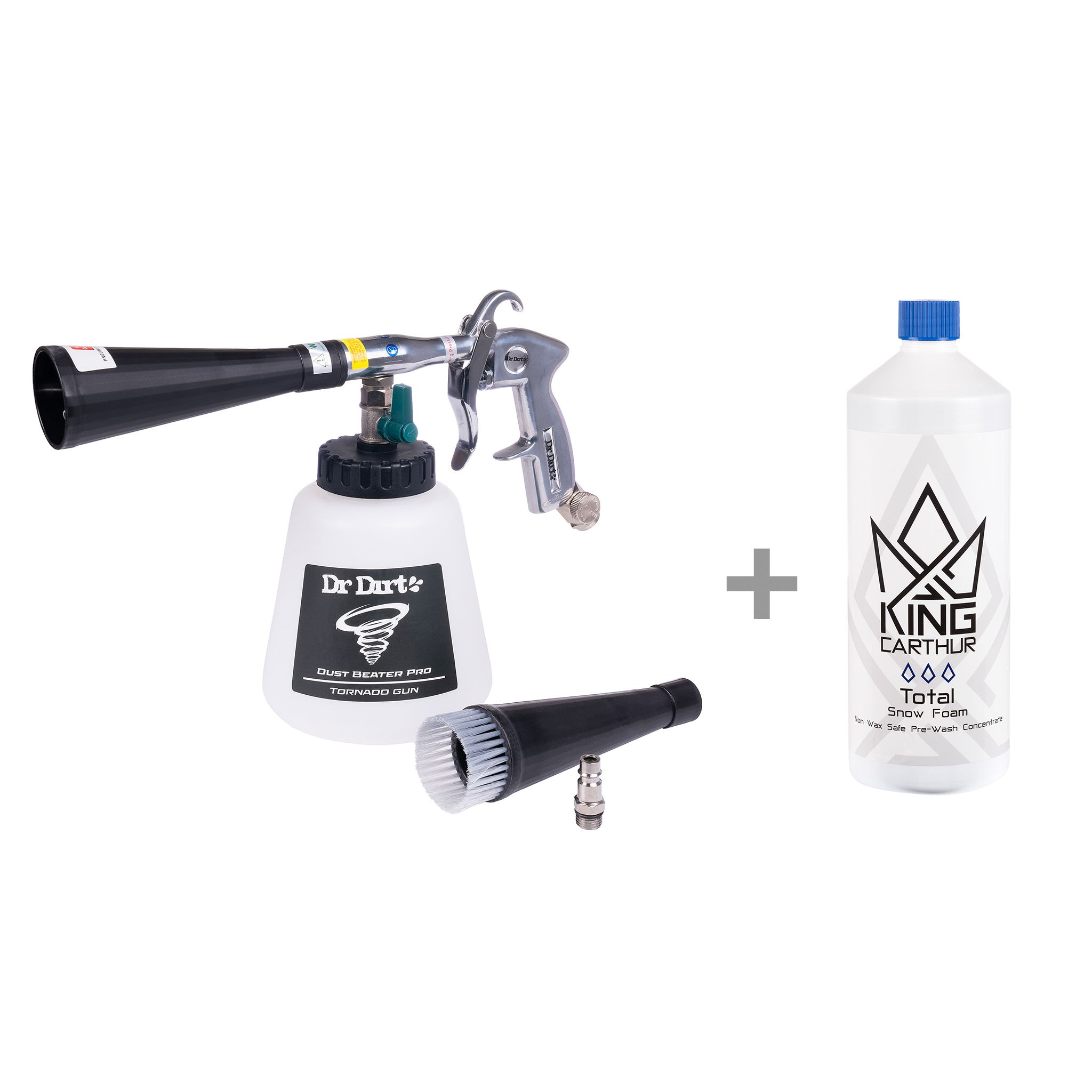 Rengöringspistol Dr Dirt Dust Beater PRO, Rengöringspistol + Total Snow Foam 1000 ml