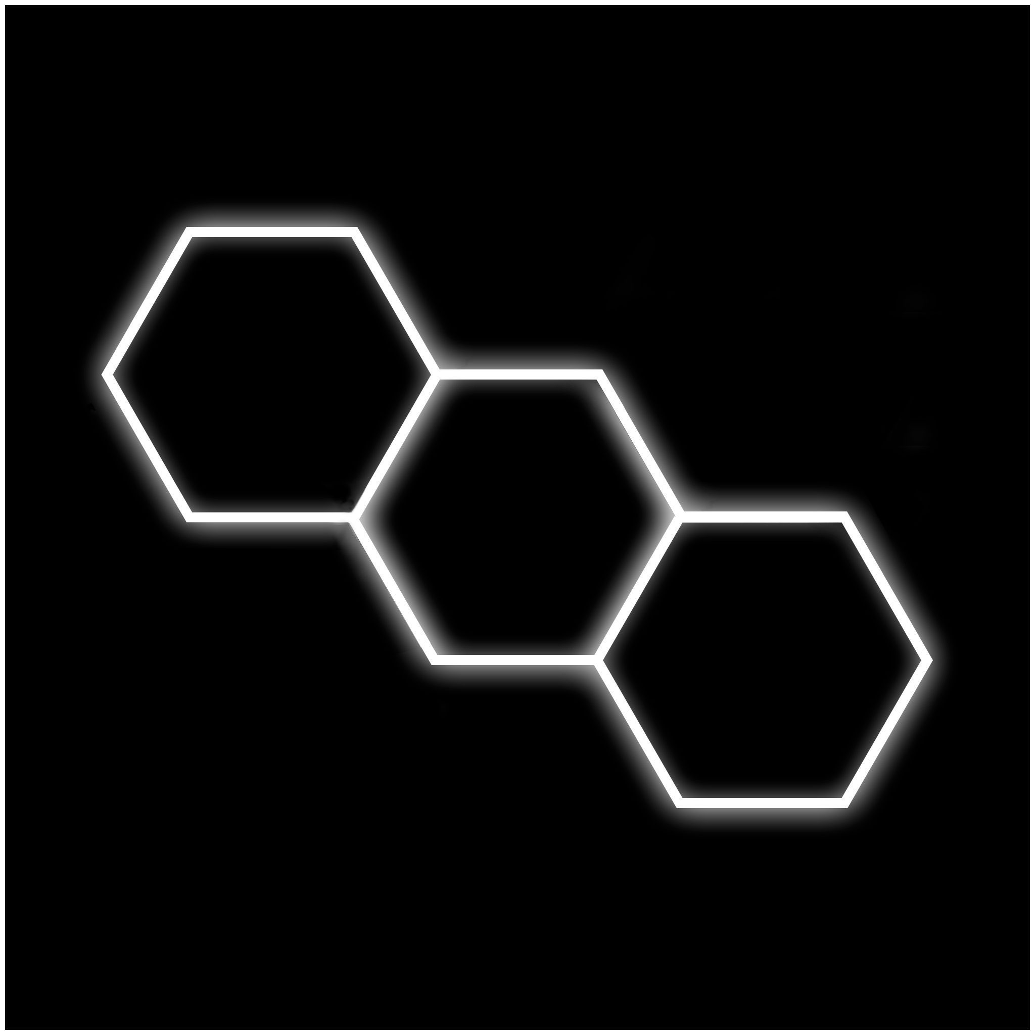 Hexagon-belysning Dr Dirt Garage Sky Gen2, 3 Grid System, 95 x 246 cm