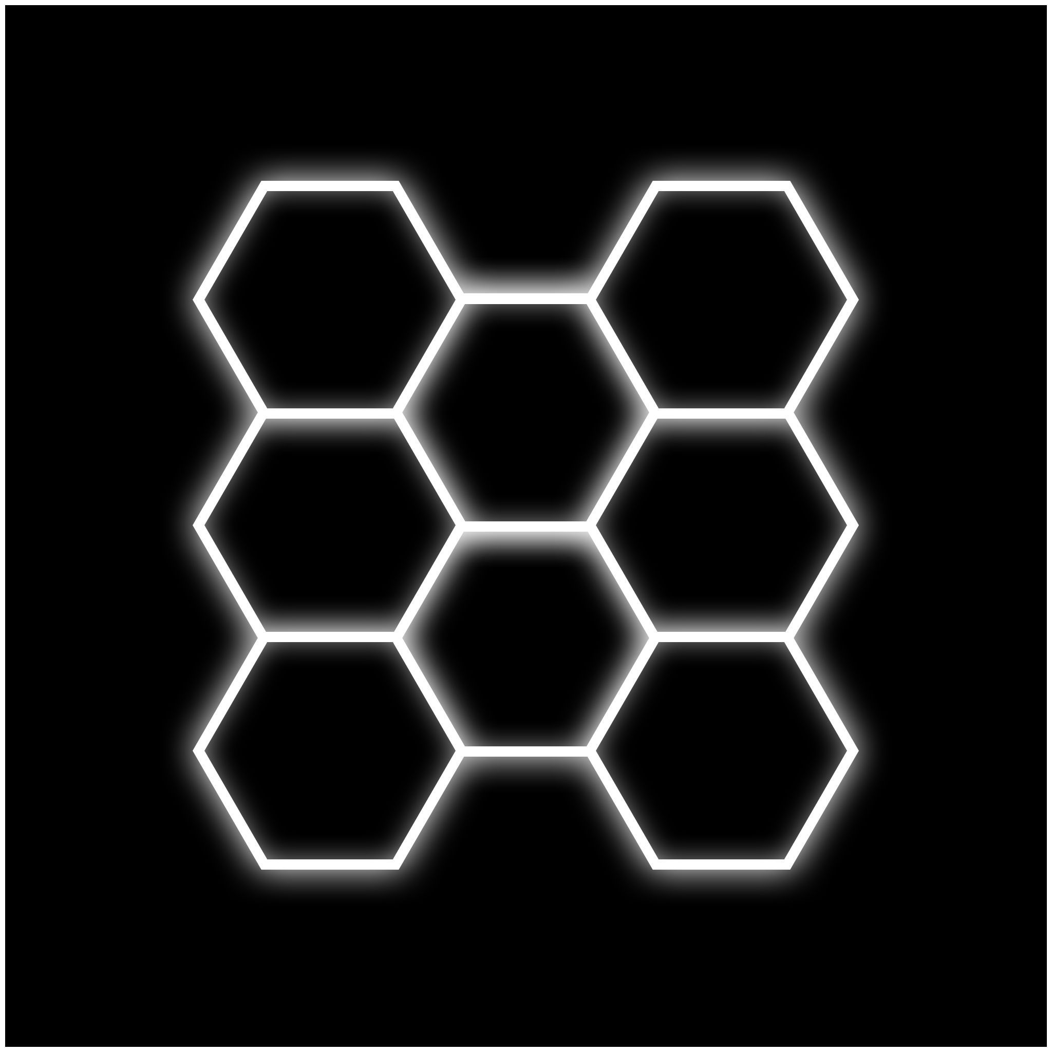 Hexagon-belysning Dr Dirt Garage Sky Gen2, 8 Grid System, 290 x 305 cm