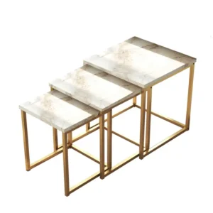 Jaiguna seriebord vit / guld