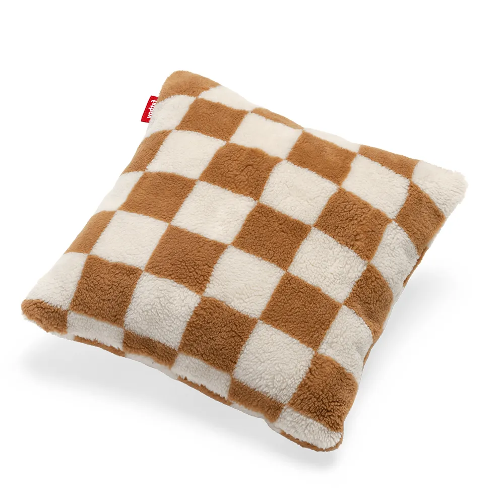 Fatboy, Square Prydnadskudde Teddy Chess Almond Creme