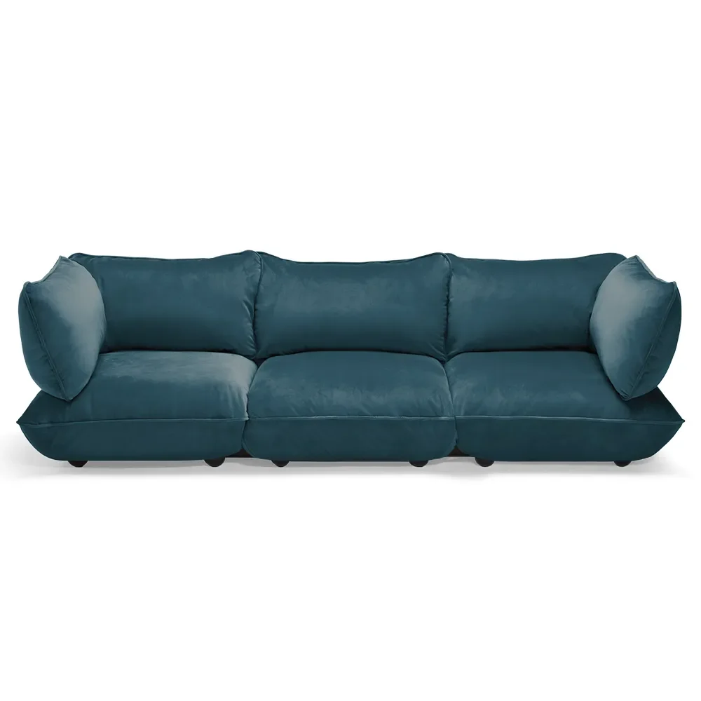 Fatboy, Sumo 3-sits soffa Velvet Recycled Petrol