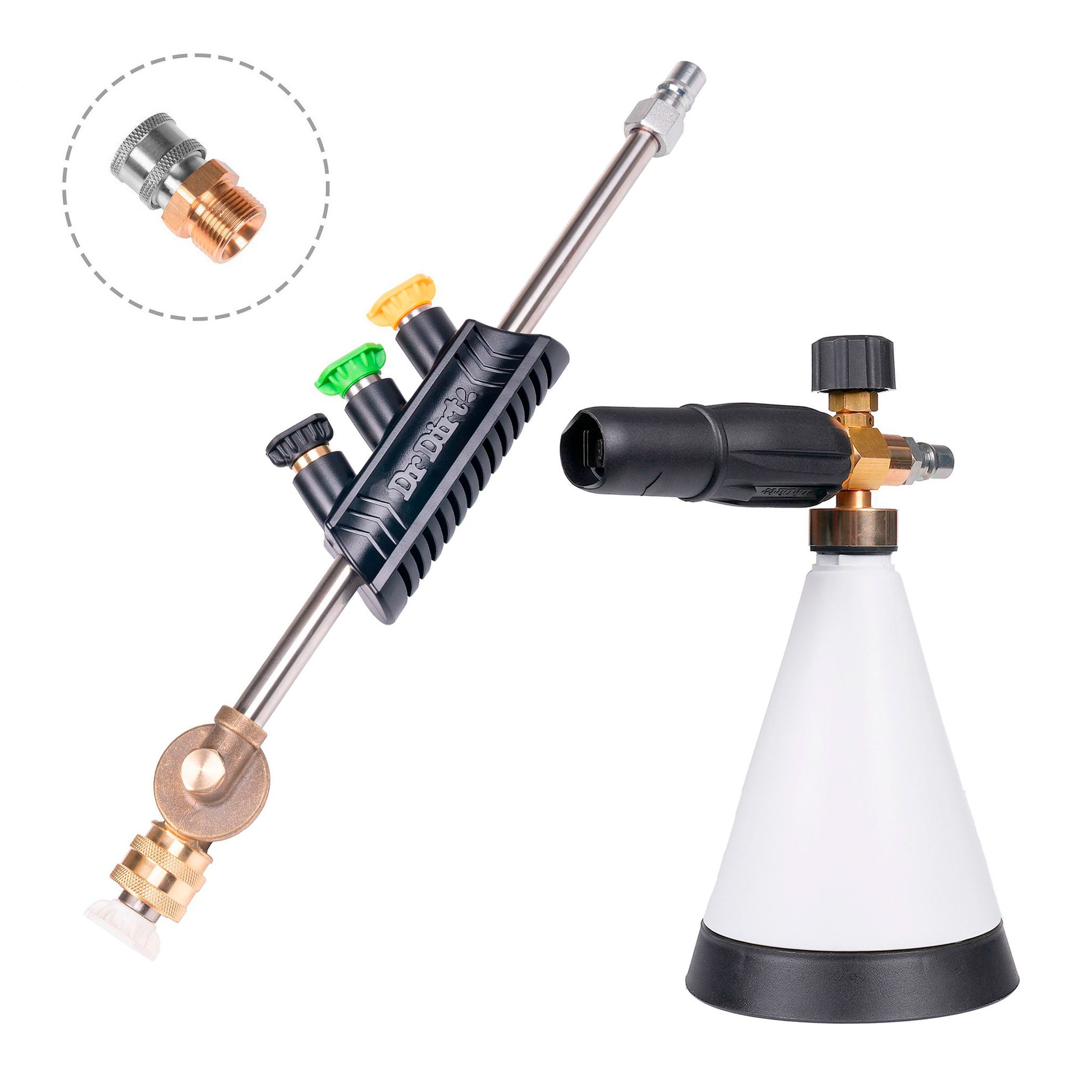 Foam Lance + Högtryckslans Dr Dirt G3 - STANDARD, Kränzle (M22 utvändig)