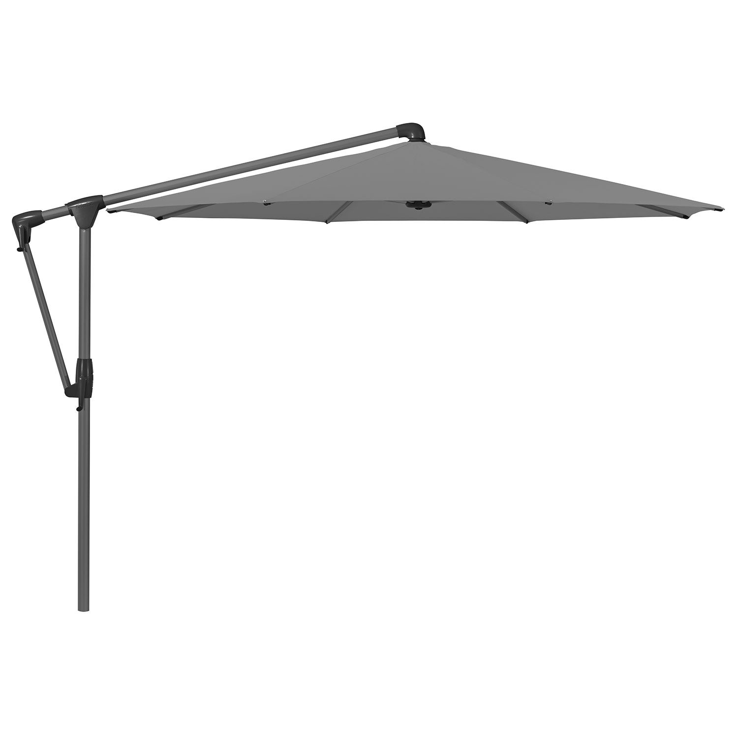 Glatz, Sunwing Casa frihängande parasoll 330 cm kat.4 antracite alu / 420 smoke