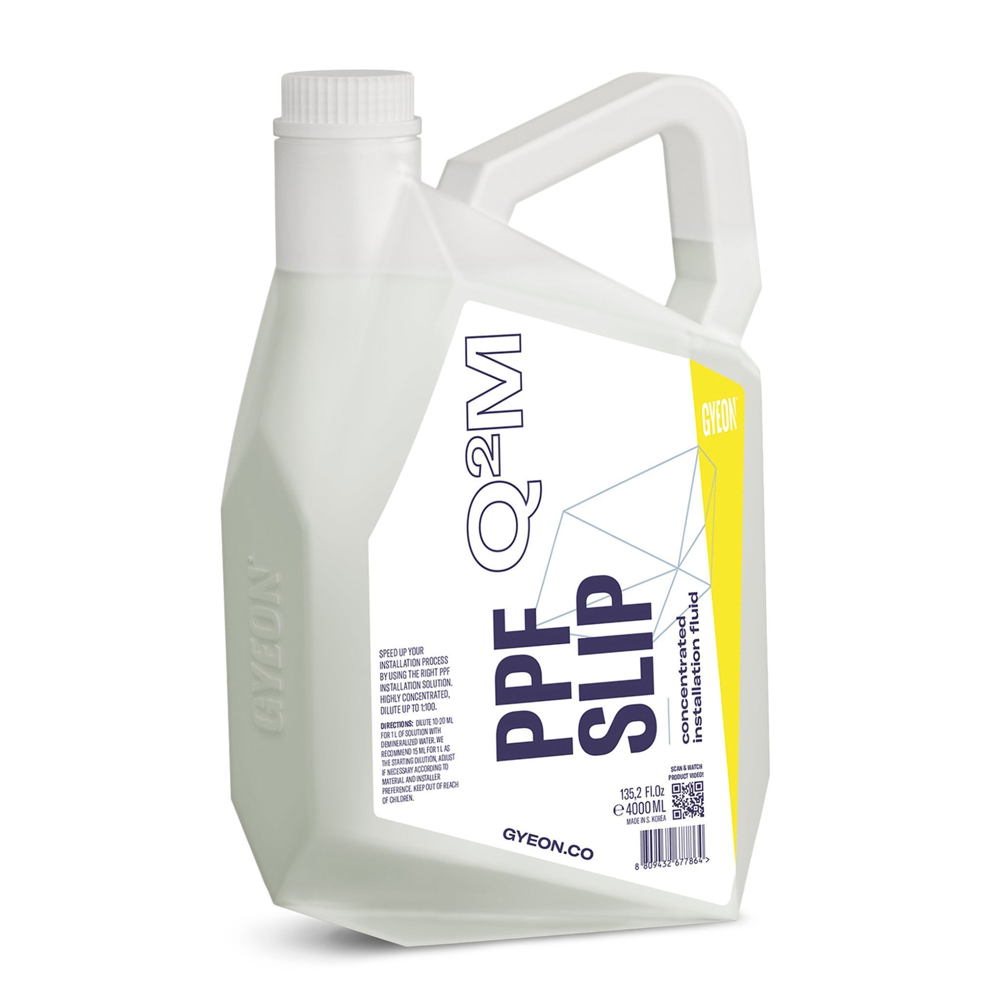 PPF Appliceringsmedel Gyeon Q²M PPF Slip, 4000 ml