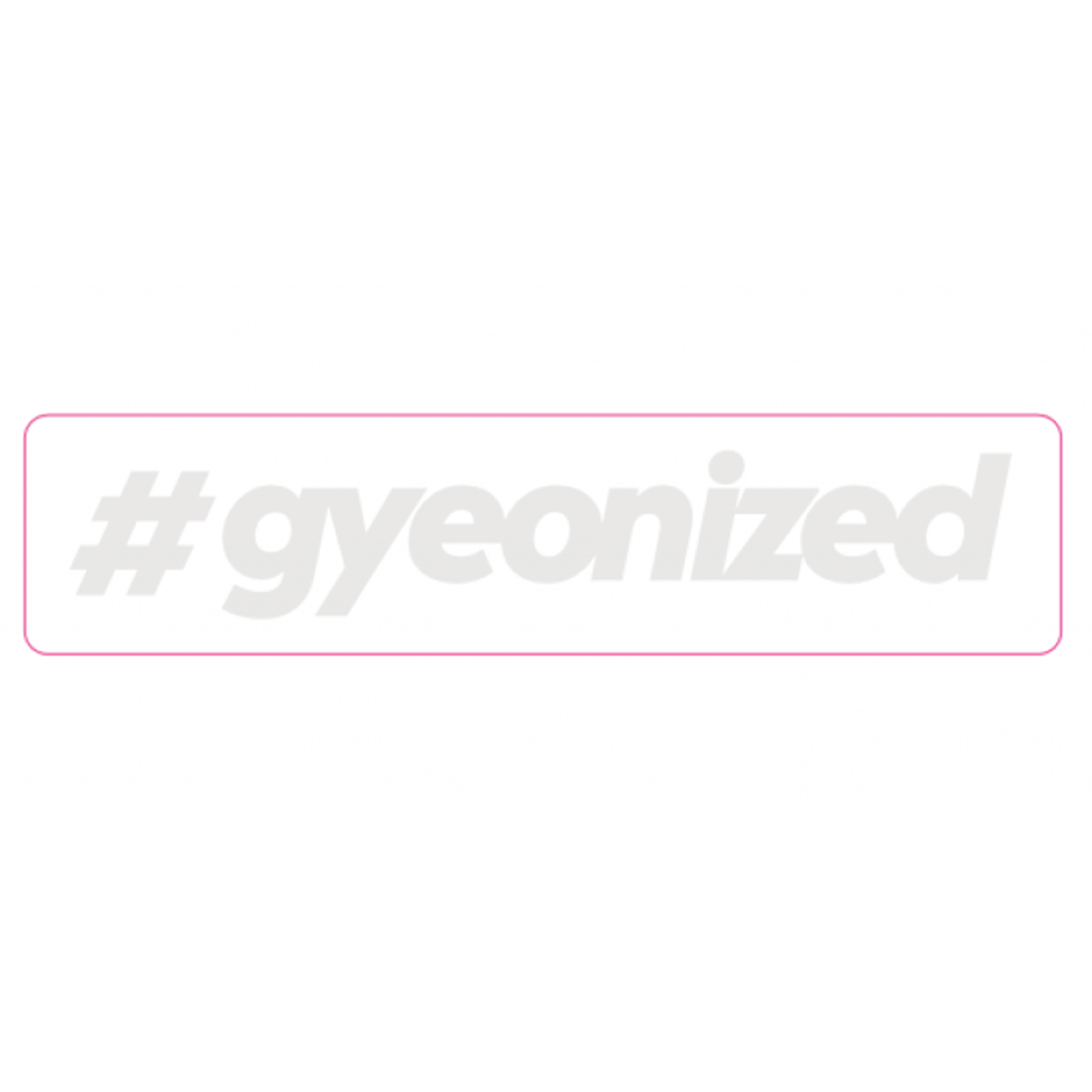 Klistermärke Gyeon #gyeonized, Vit