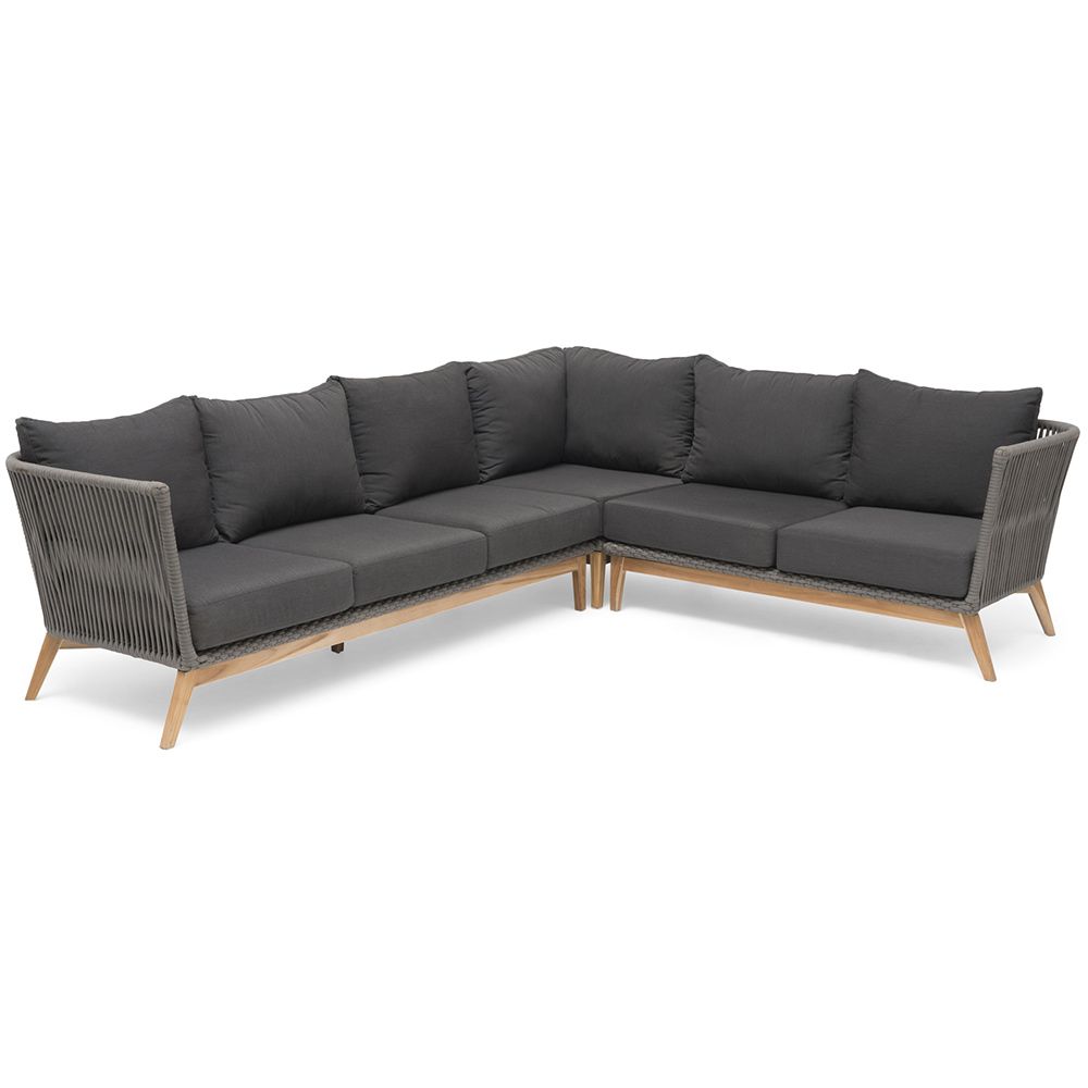 Hillerstorp, Himmelsnäs Hörnsoffa Teak / Mörkgrå